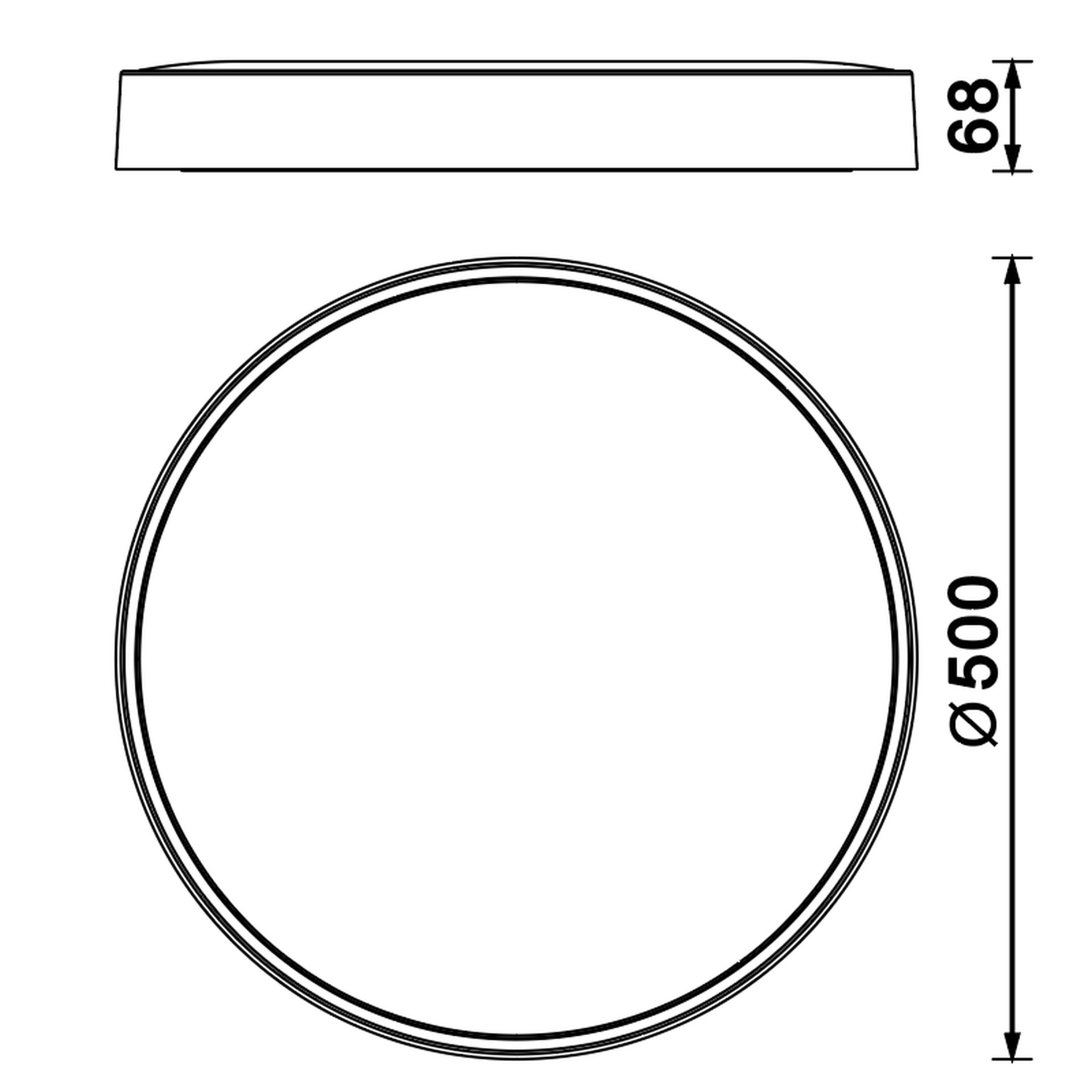 CUMBUCO II * LED CEILING 40W BLACK CCT