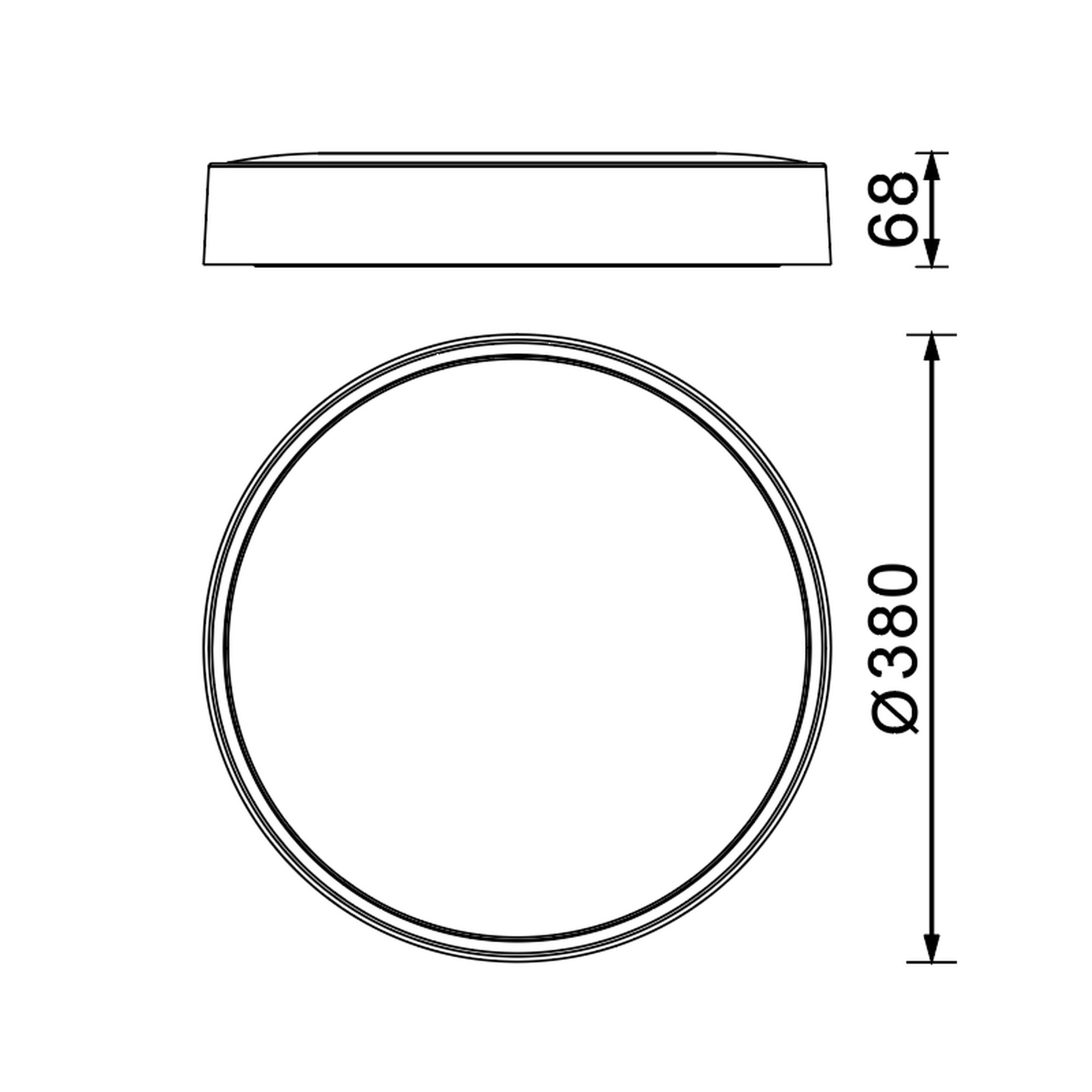 CUMBUCO II * LED CEILING 30W WOOD CCT