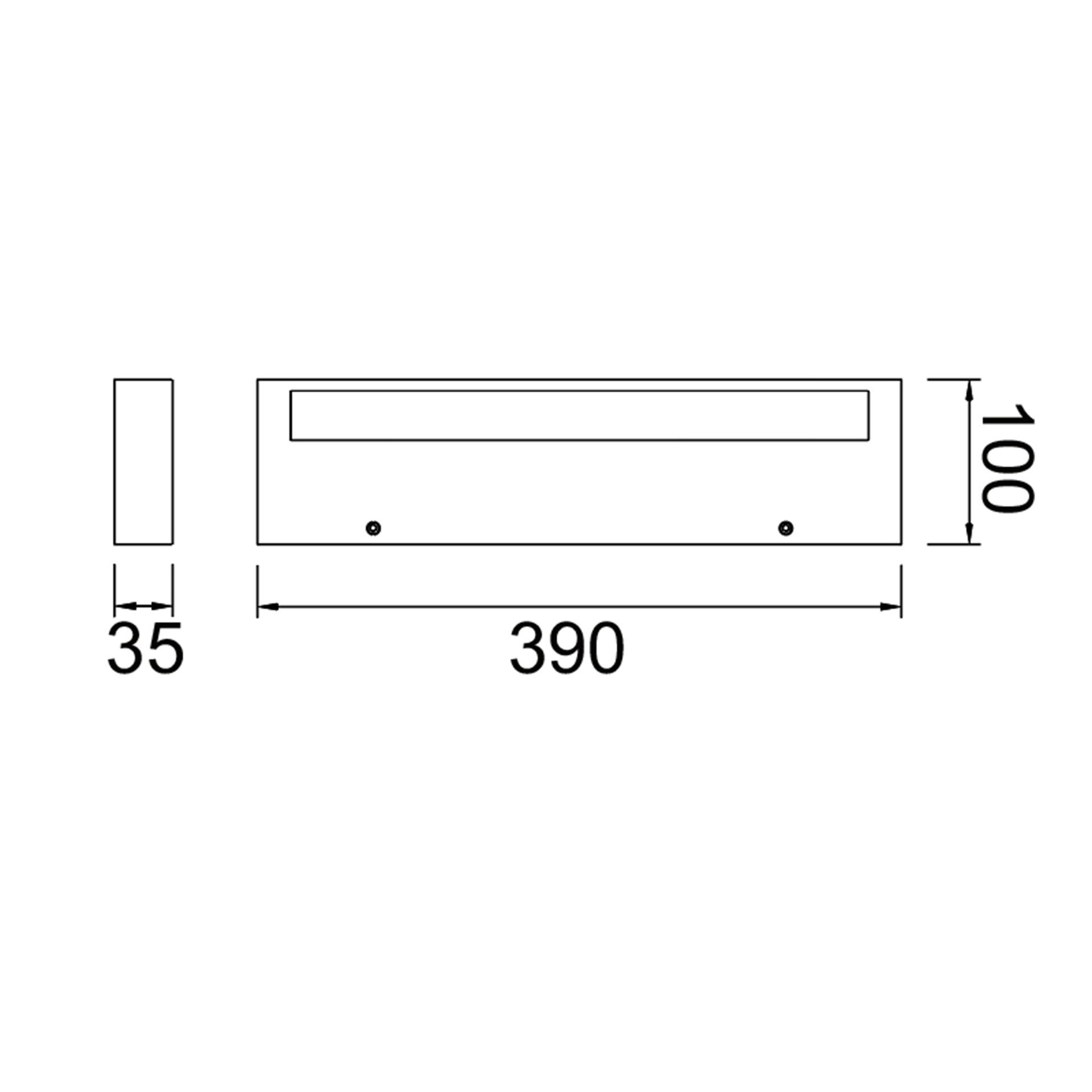 CONIL * WALL LIGHT LED 30W CCT DIM BLACK