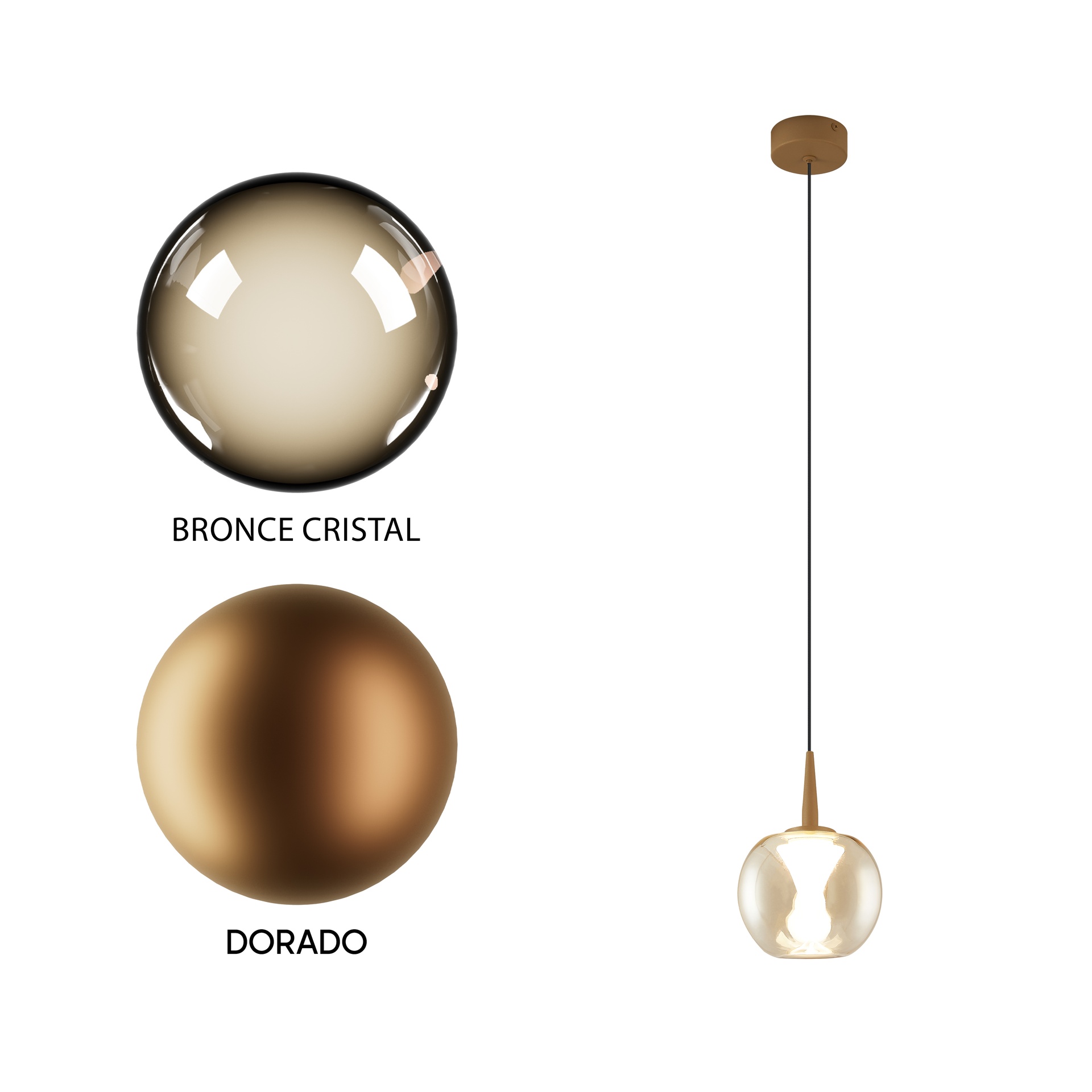 Andromeda · Luminaires de plafond · Or