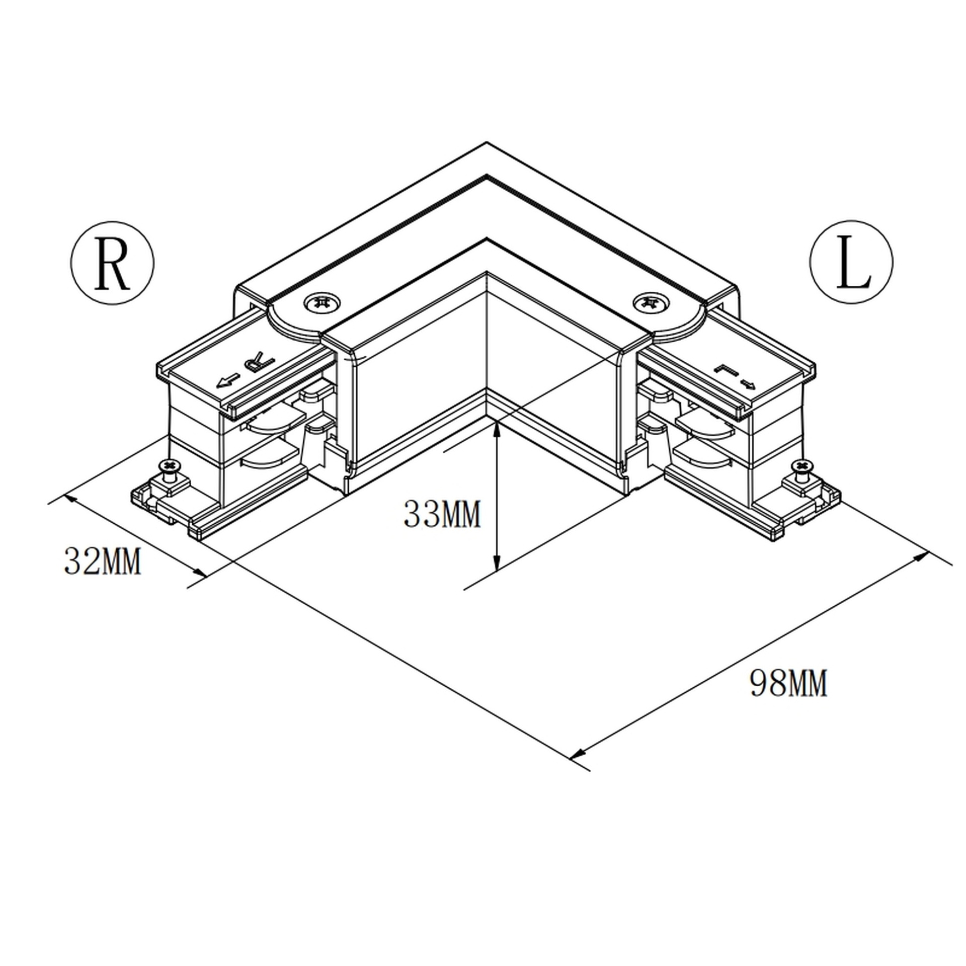 L-FEED POLARITY INTERNAL BLACK