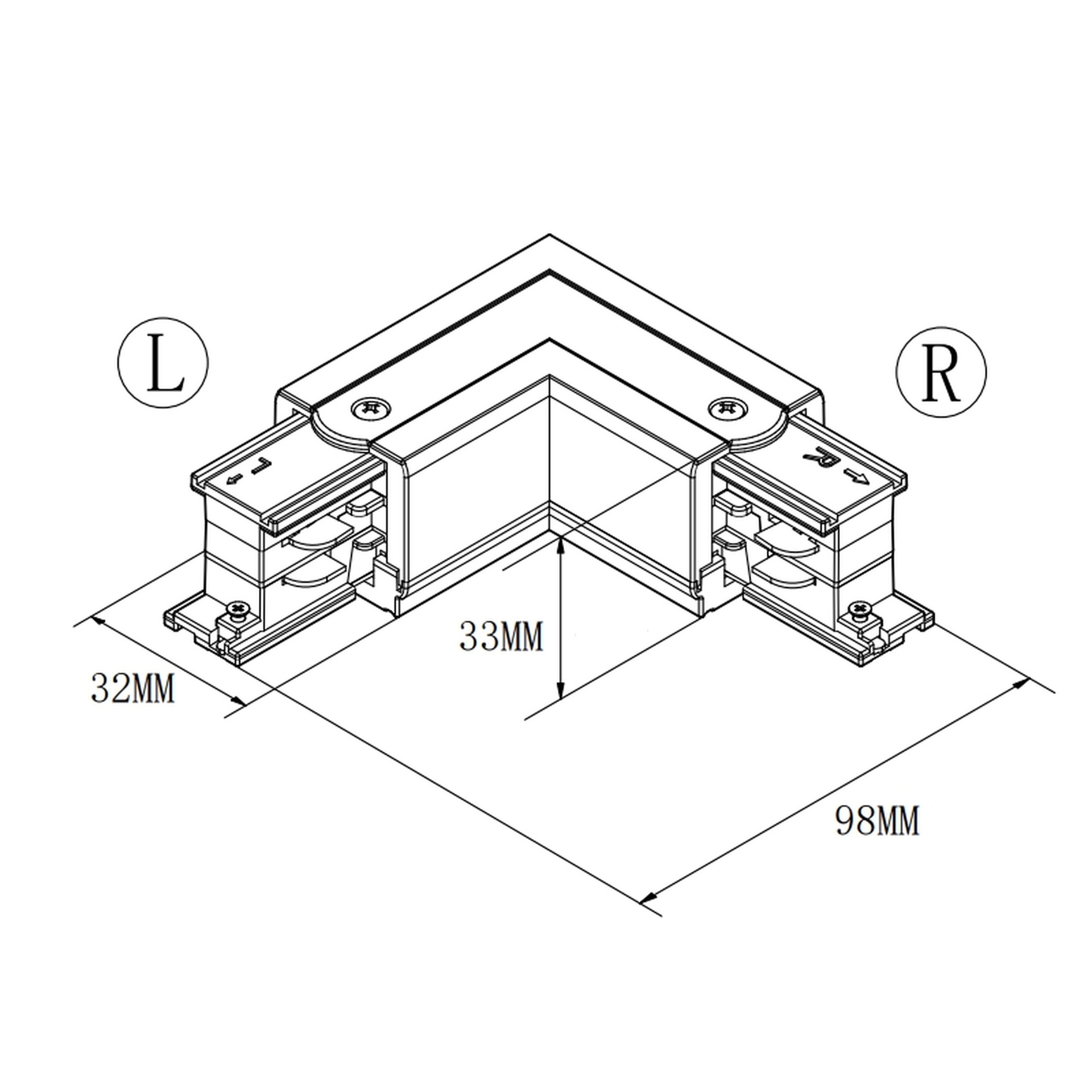 L-FEED POLARITY EXTERNAL BLACK