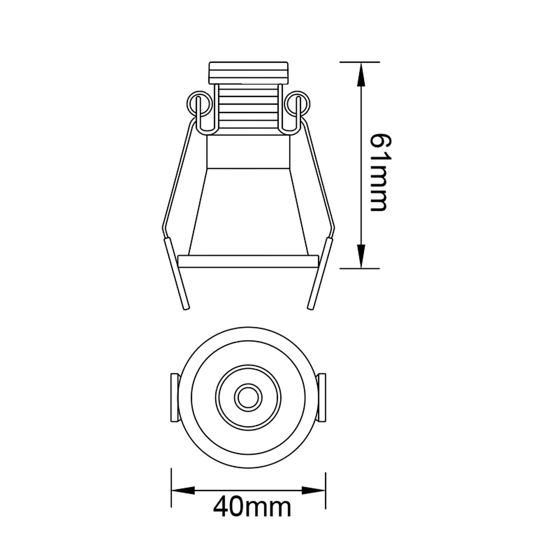 CANE * SPOT INCASSO LED 3W 4000K BIANCO