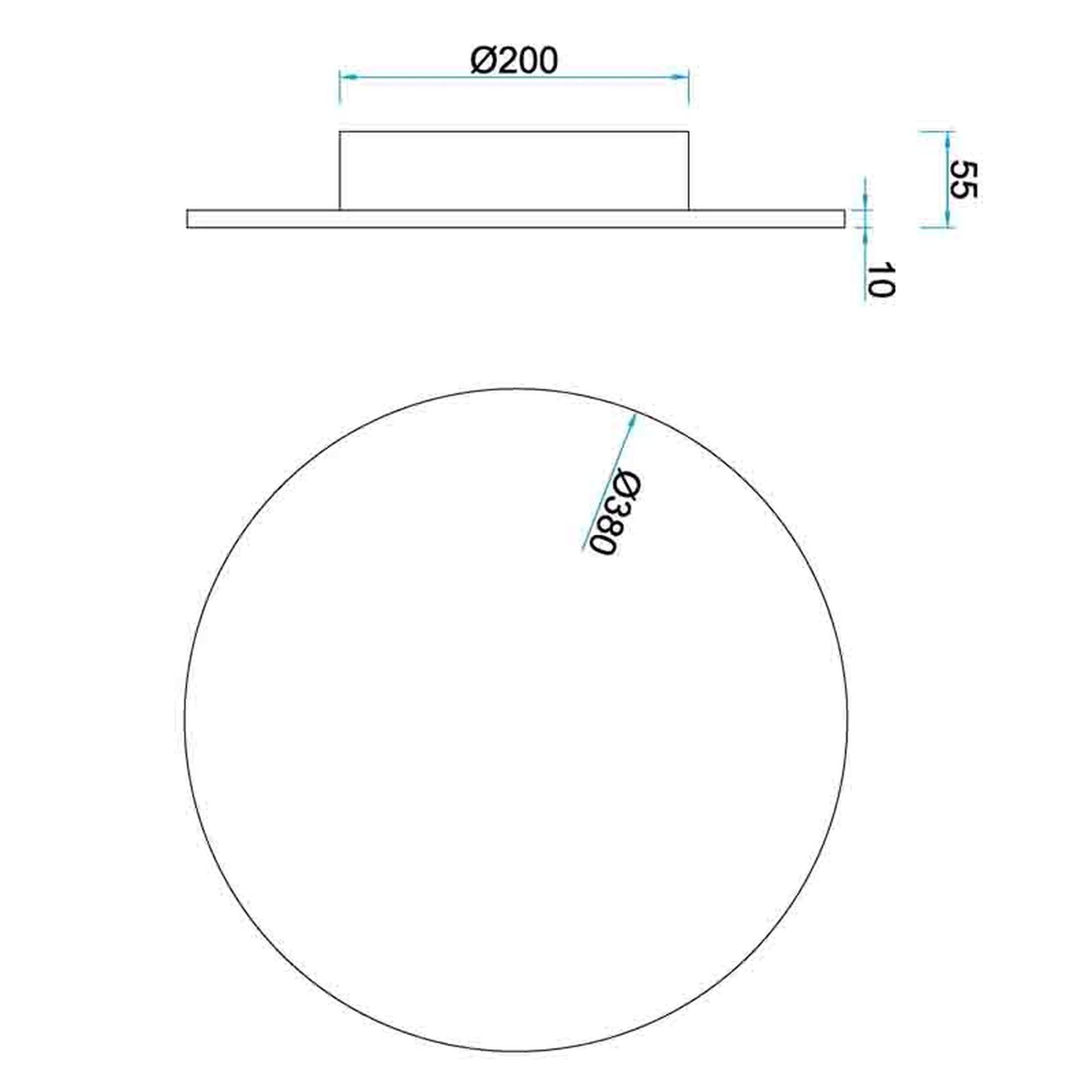 BORA BORA * WALL LAMP / LED ROUND CEILING WHITE - 30W 3000K