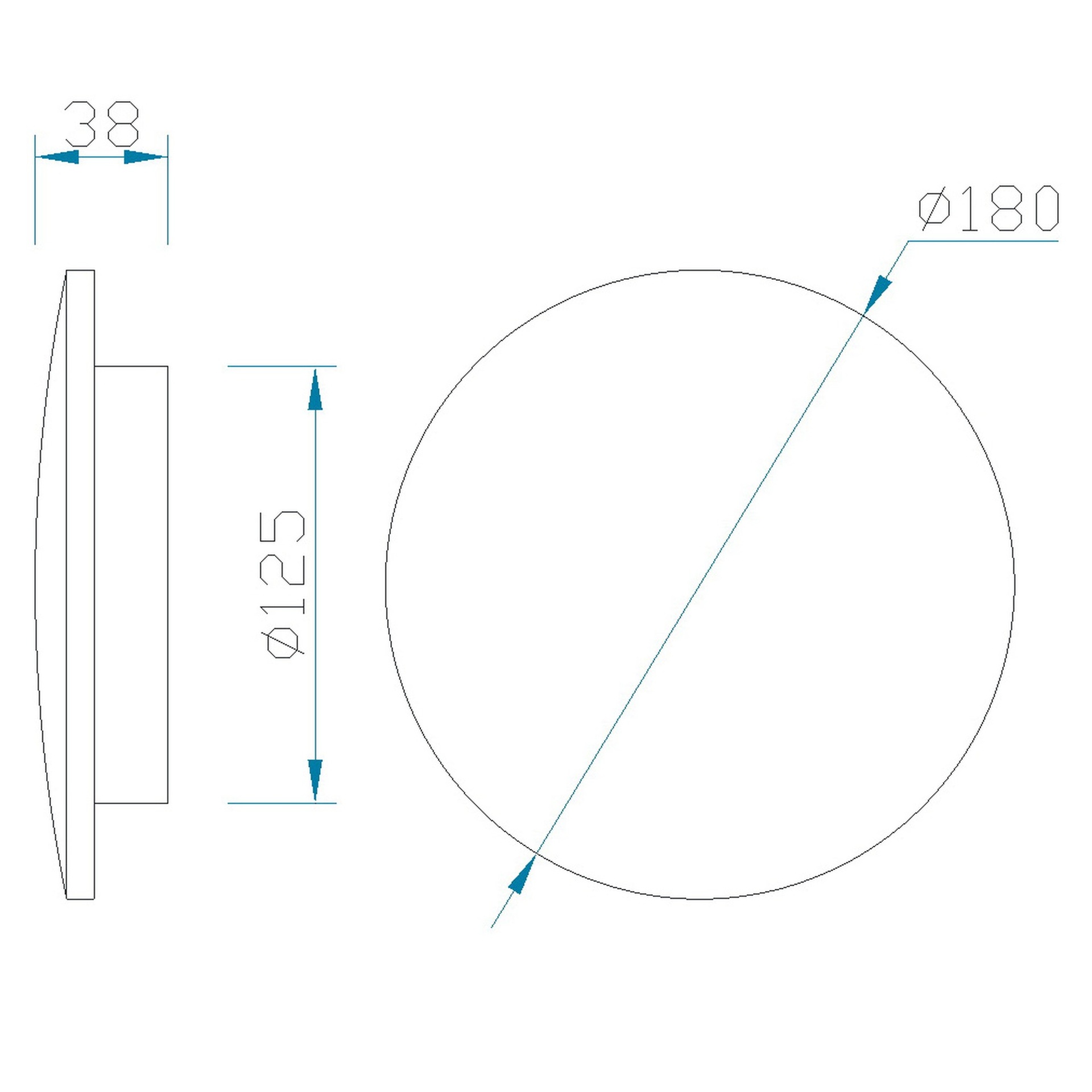 BORA BORA * LED WALL LAMP (ROUND)  WHITE - 12W 2700K