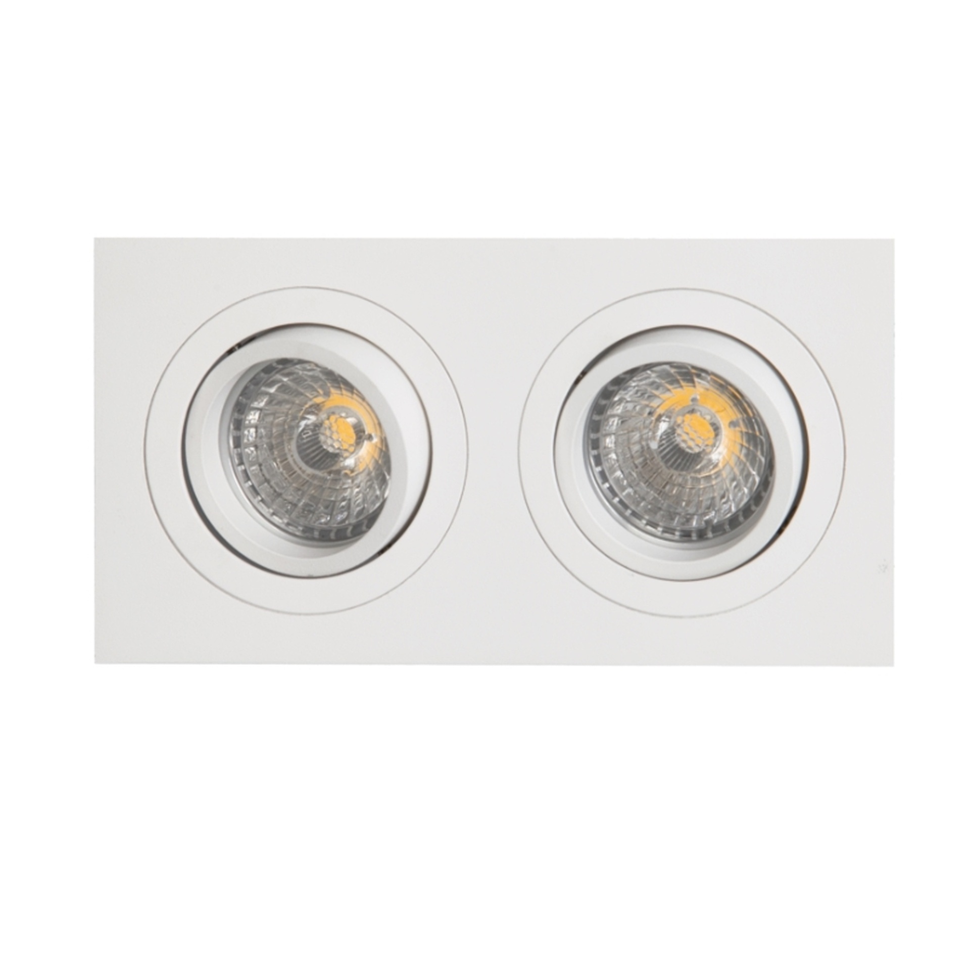 BASICO GU10 * SPOT INCASSO DOPPIO GU10 BIANCO