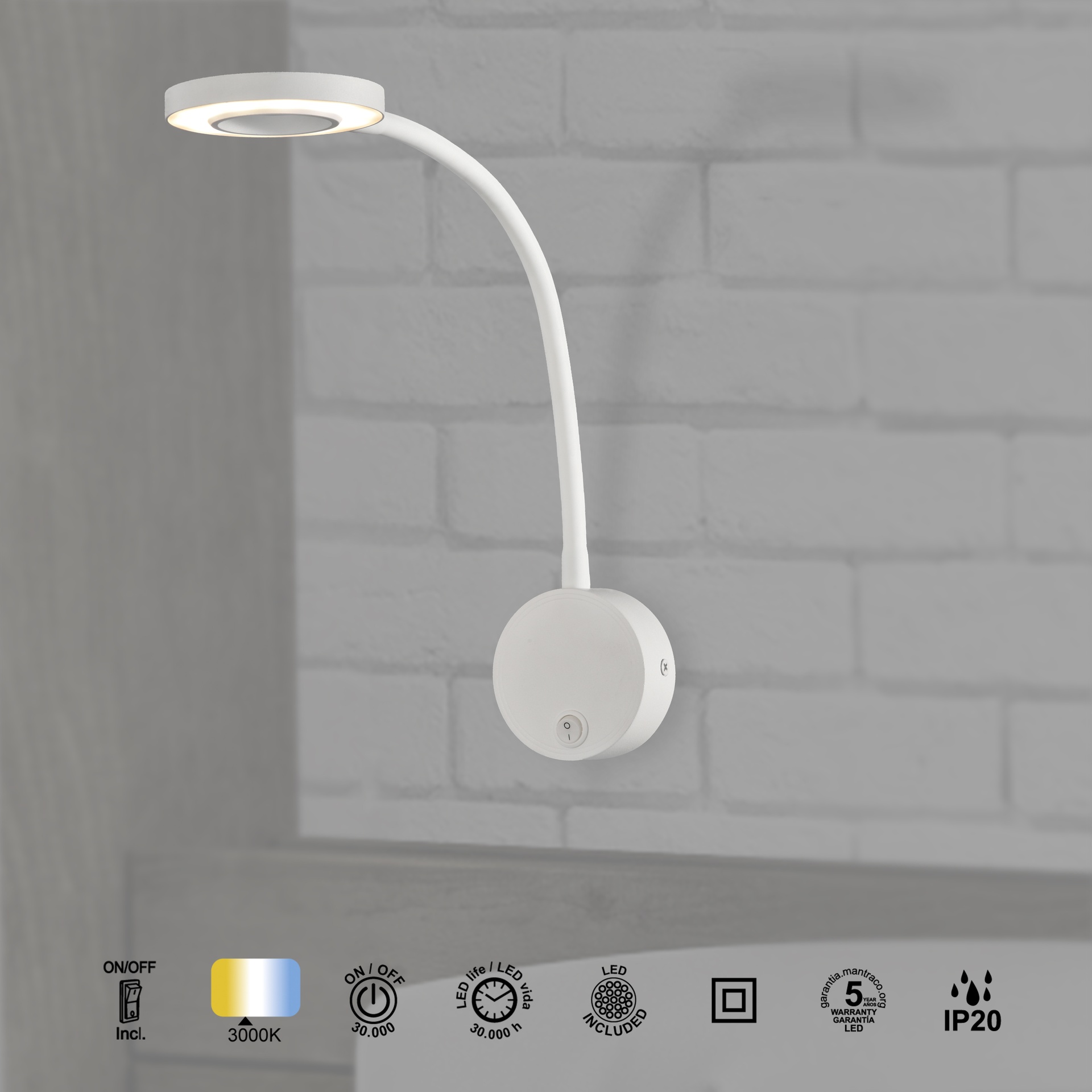 Boavista · Luminarias de pared · Blanco Mate