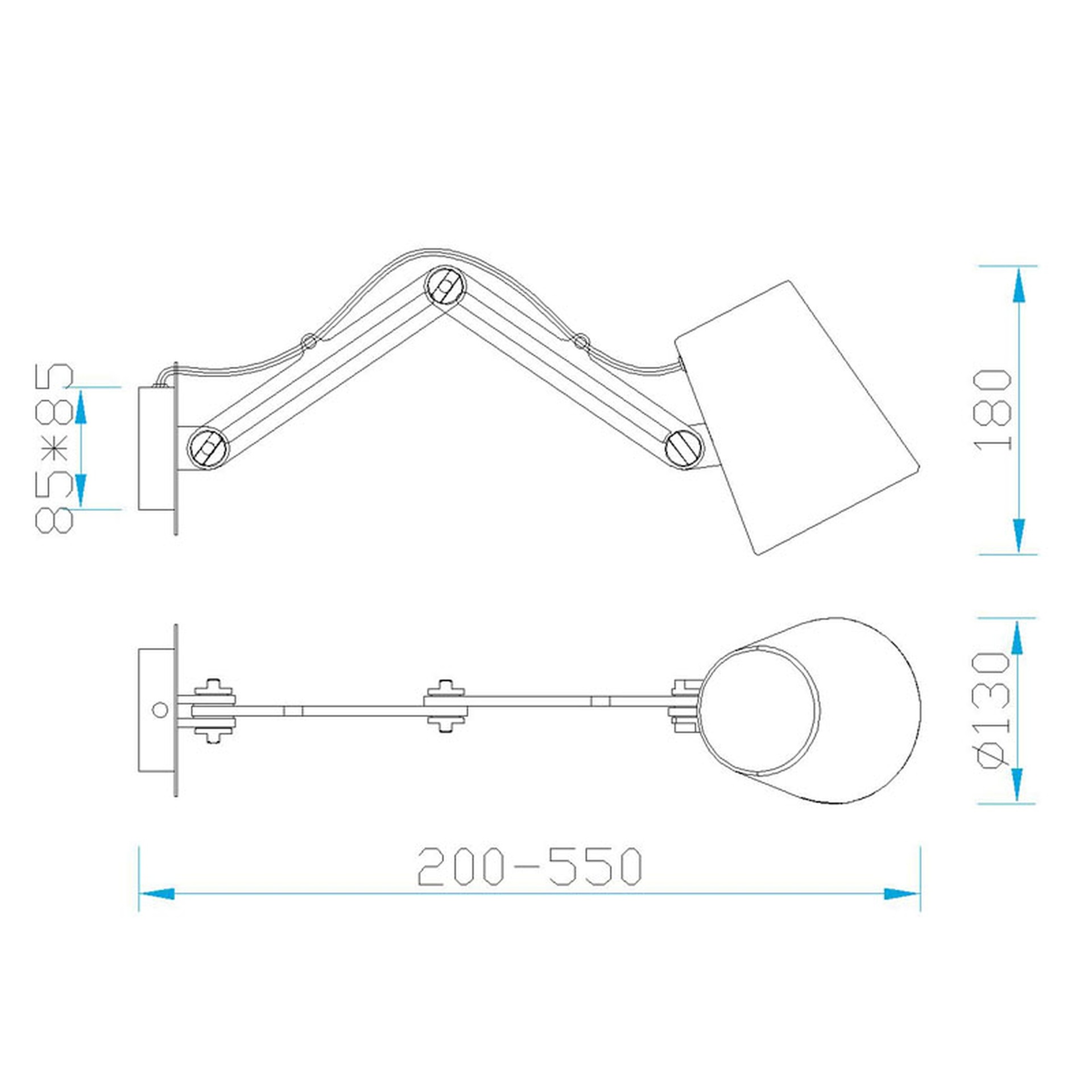 ***DES*** LOOKER * WALL LAMP 1L (DOBLE) 