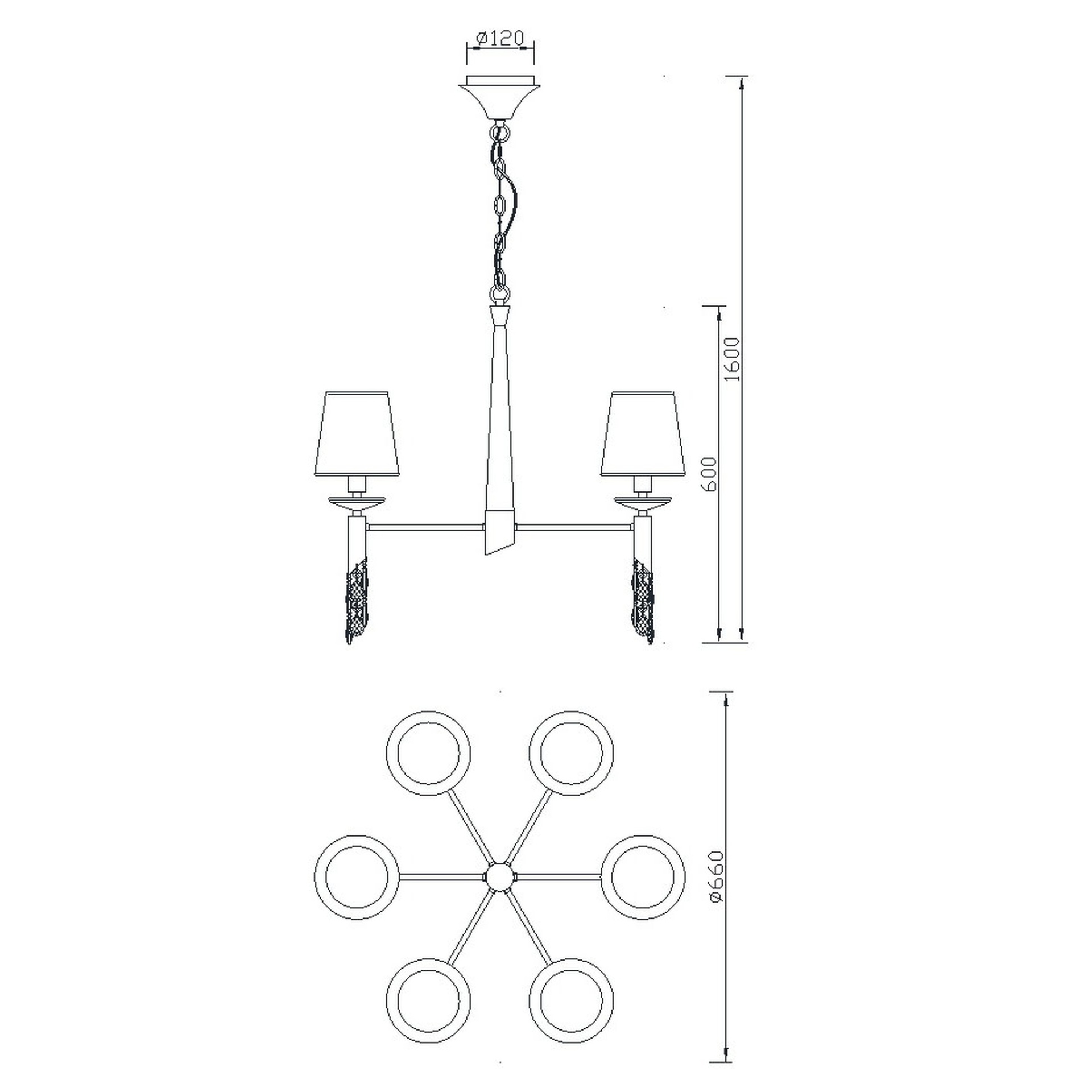 ***OFER/DES***  TIFFANY*CU* LAMPADA 6+6L