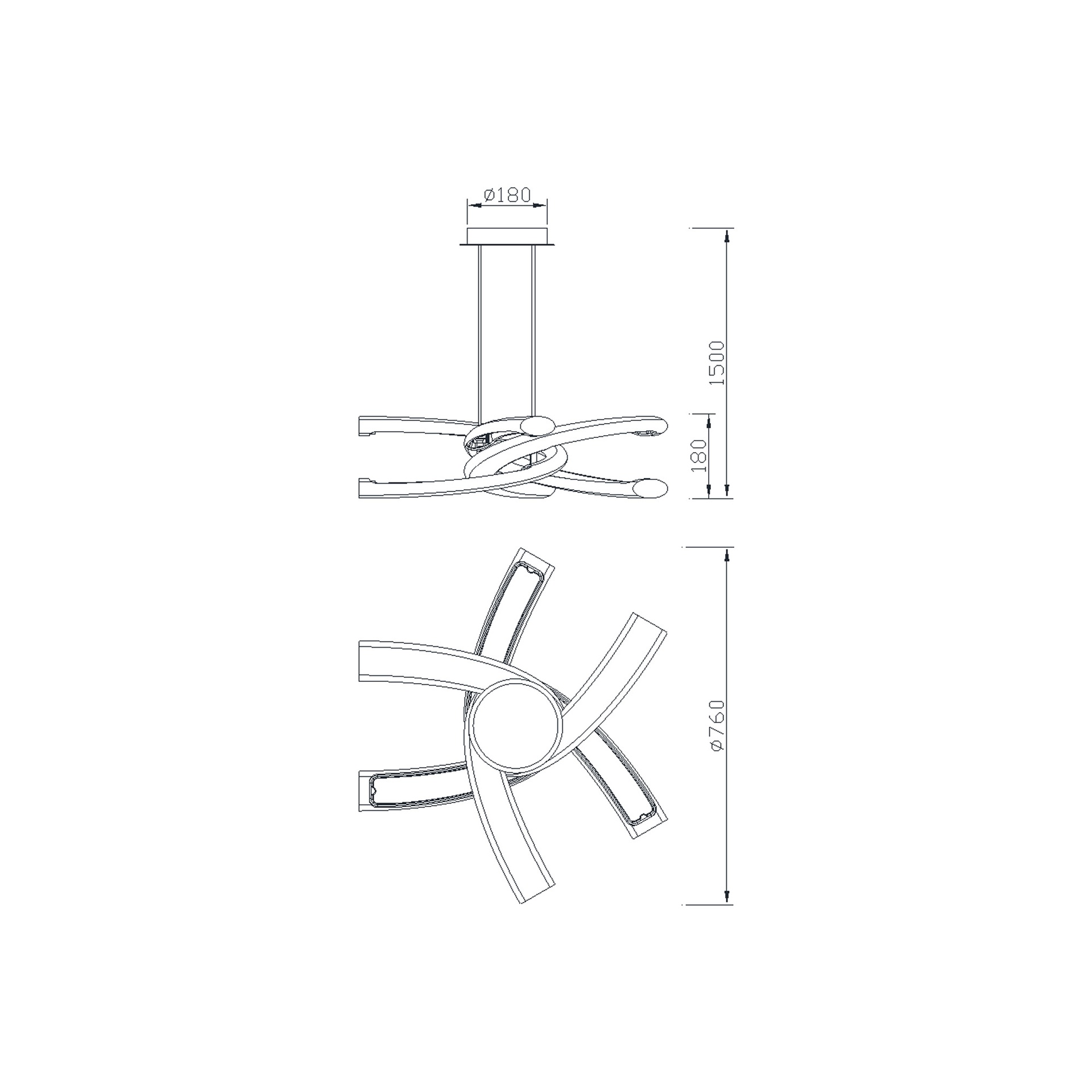 ***DES*** KNOT * LAMPADA 6L NERA