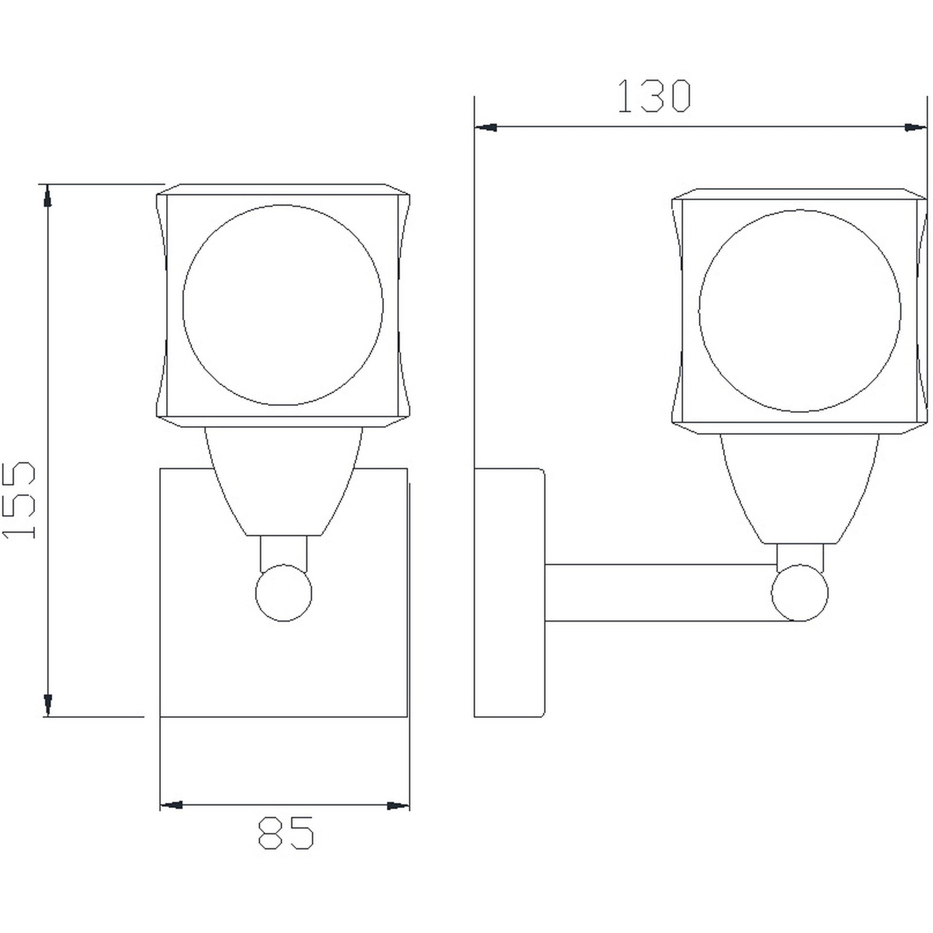 ***OFER/DES*** CUADRAX*SN* WALL LAMP 1L