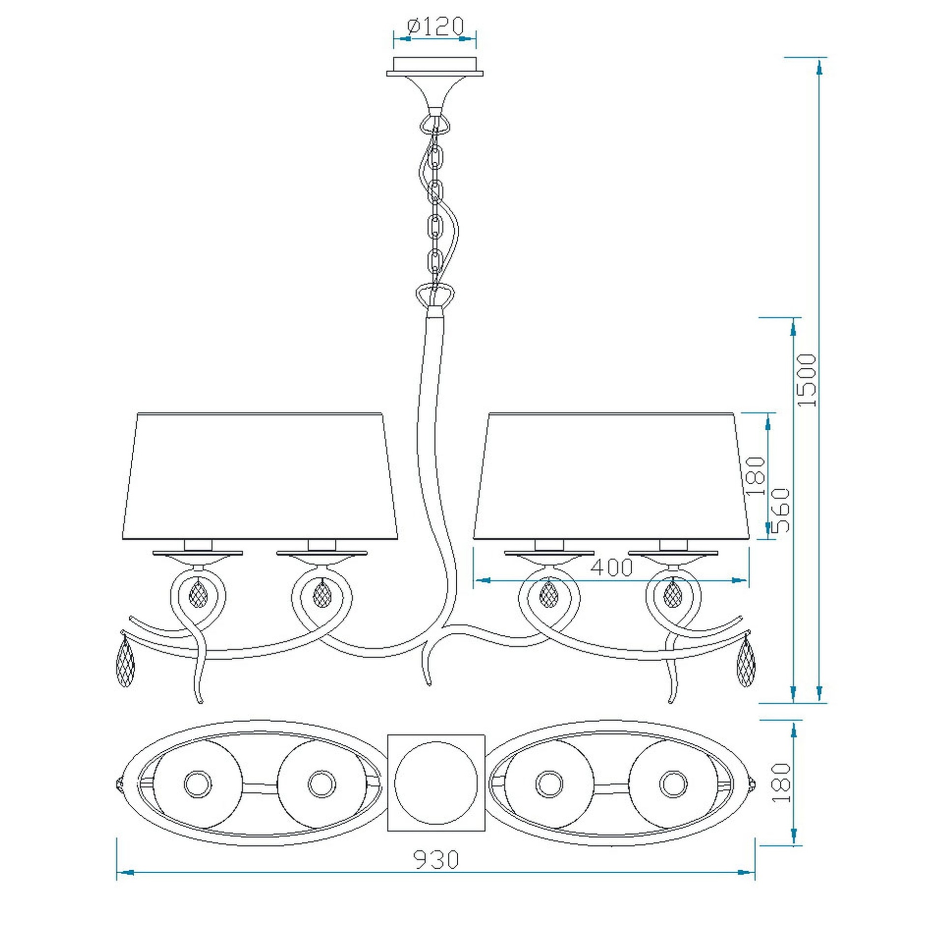 Louise · Luminaires de plafond · Blanc