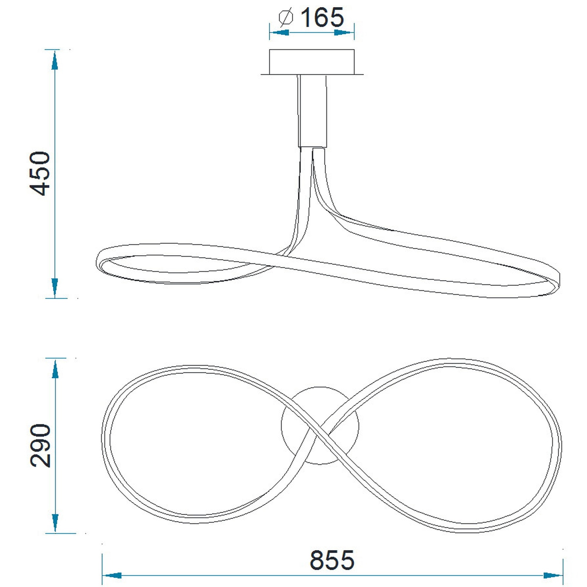 ***OFER/DES***  NUR FORJA * LOOP PENDANT 2800K