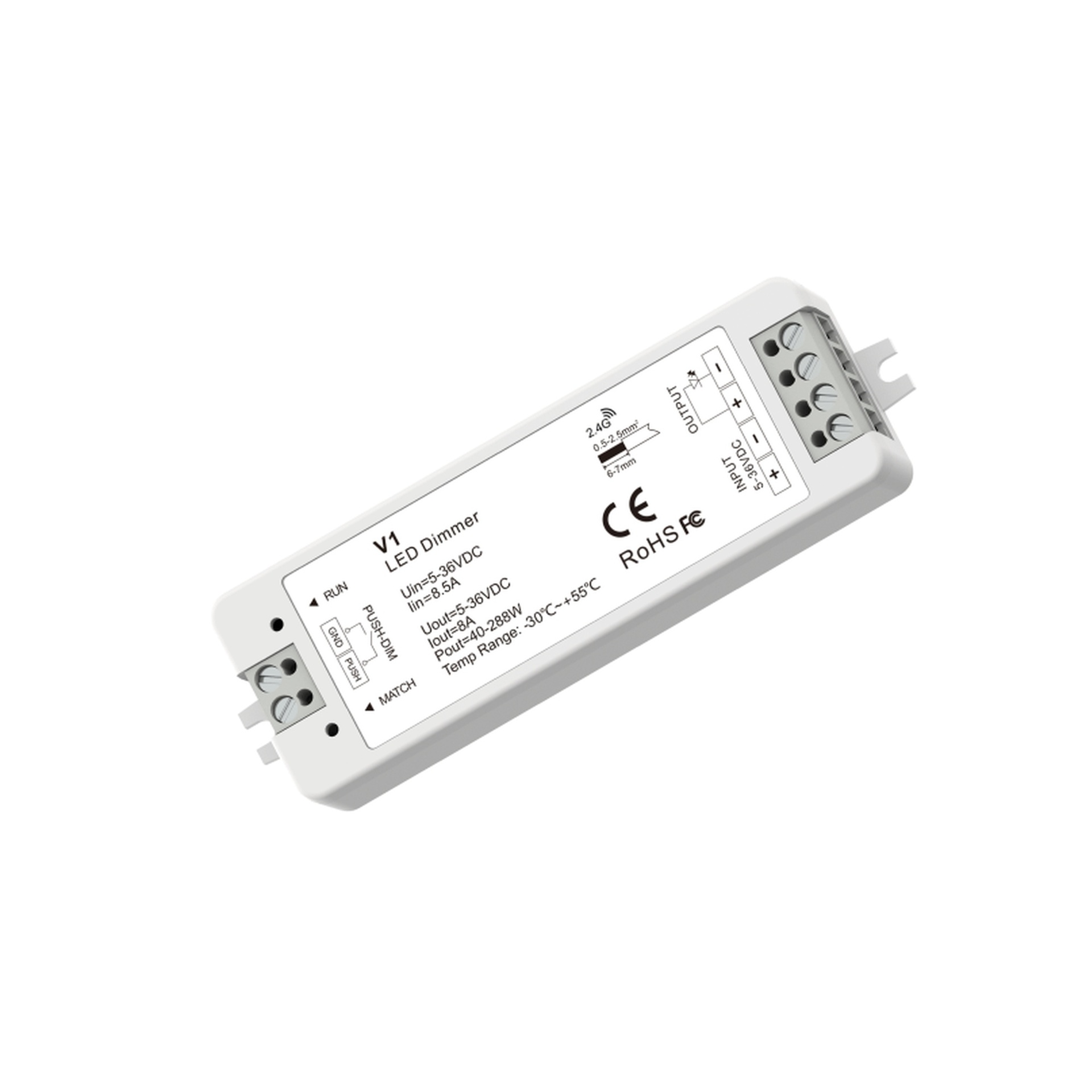 CONTRotoloRE TENSIONE COSTANTE V1   12-36V PULSANTE & RF