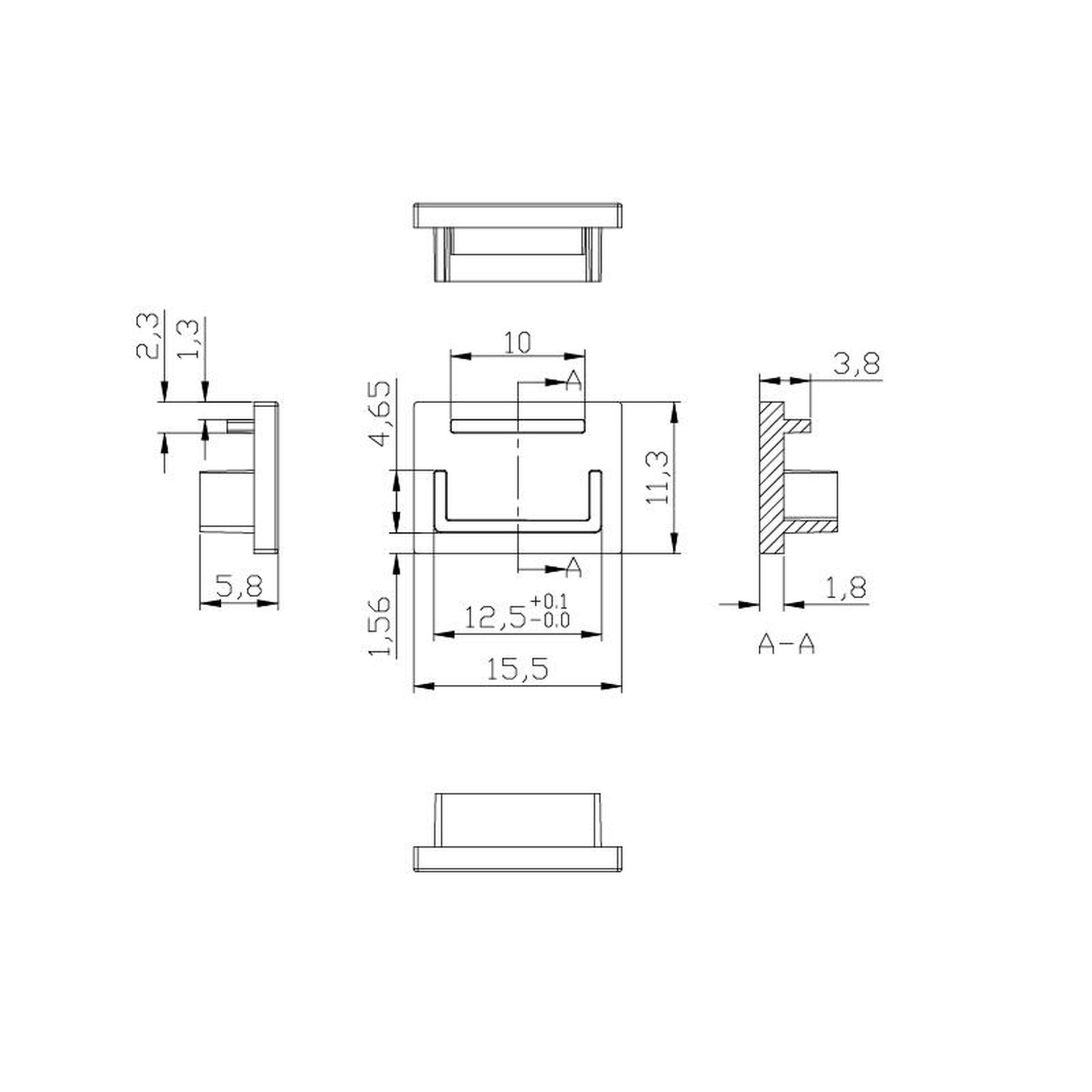 Accesorios tiras led · Tiras Led · Gris