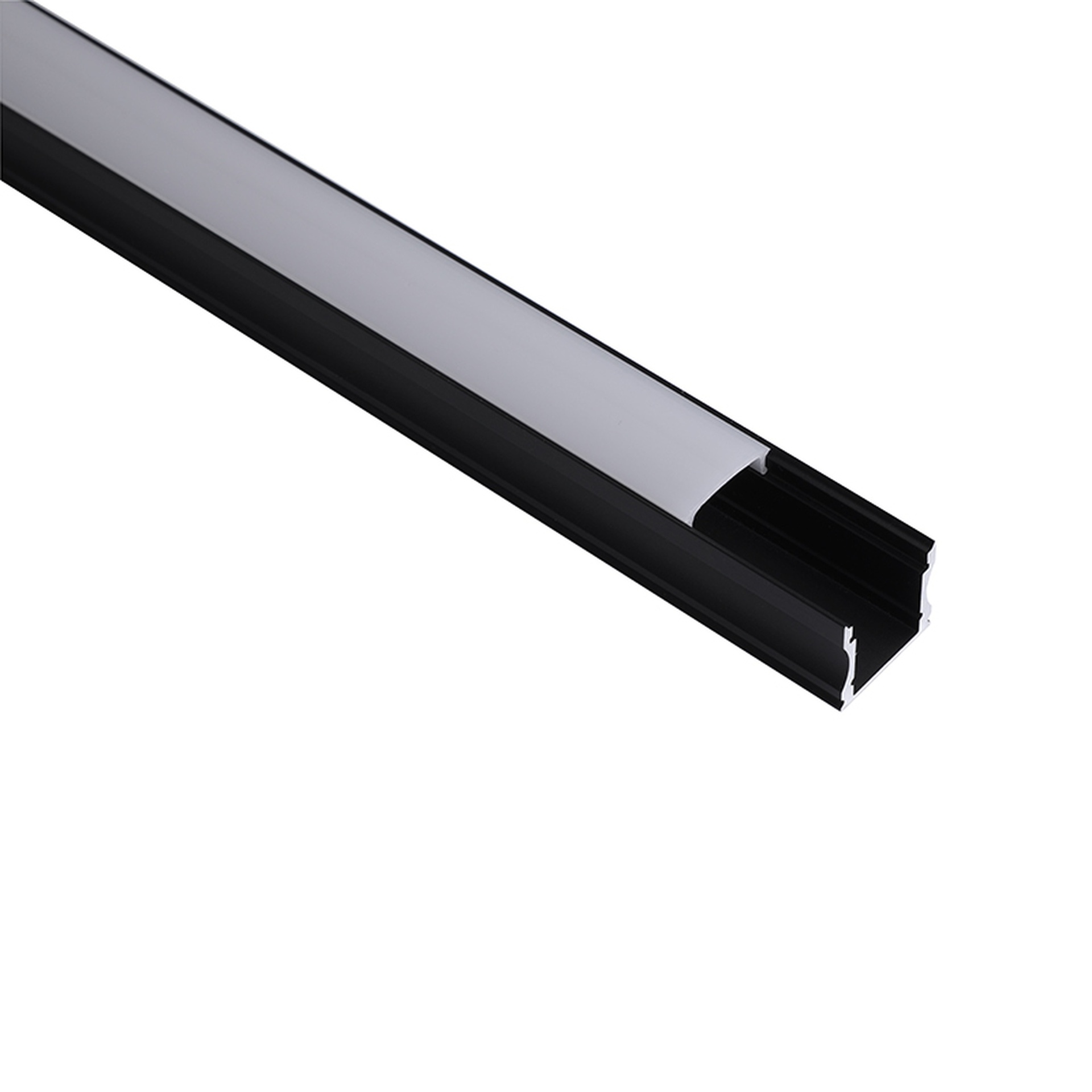 PROFILO ALLUMINIO NERO 2000*17.1*15,3mm
