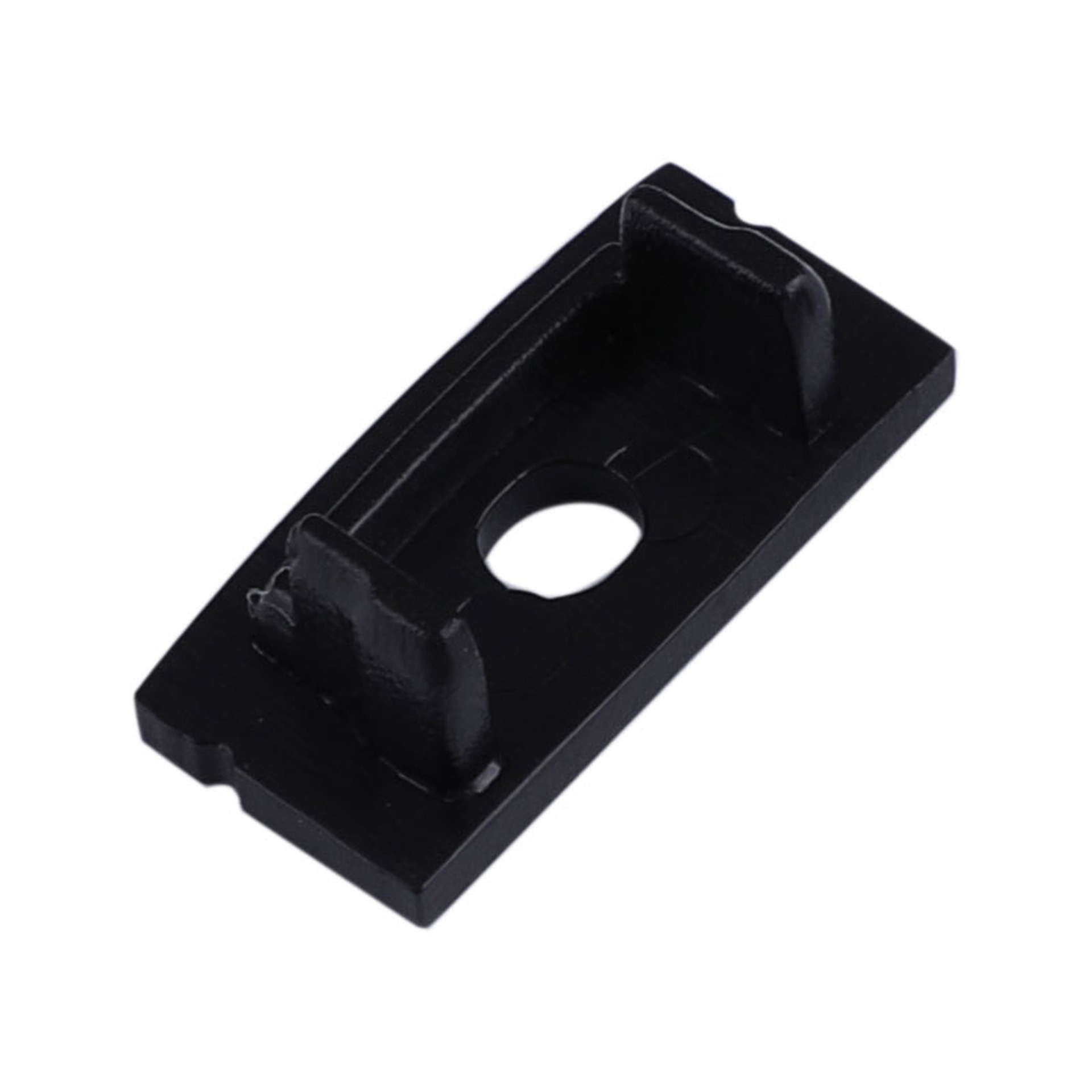 END CAP ALMINIUM PROFILE WITH HOLE . BLACK 2000*17.1*8.5mm