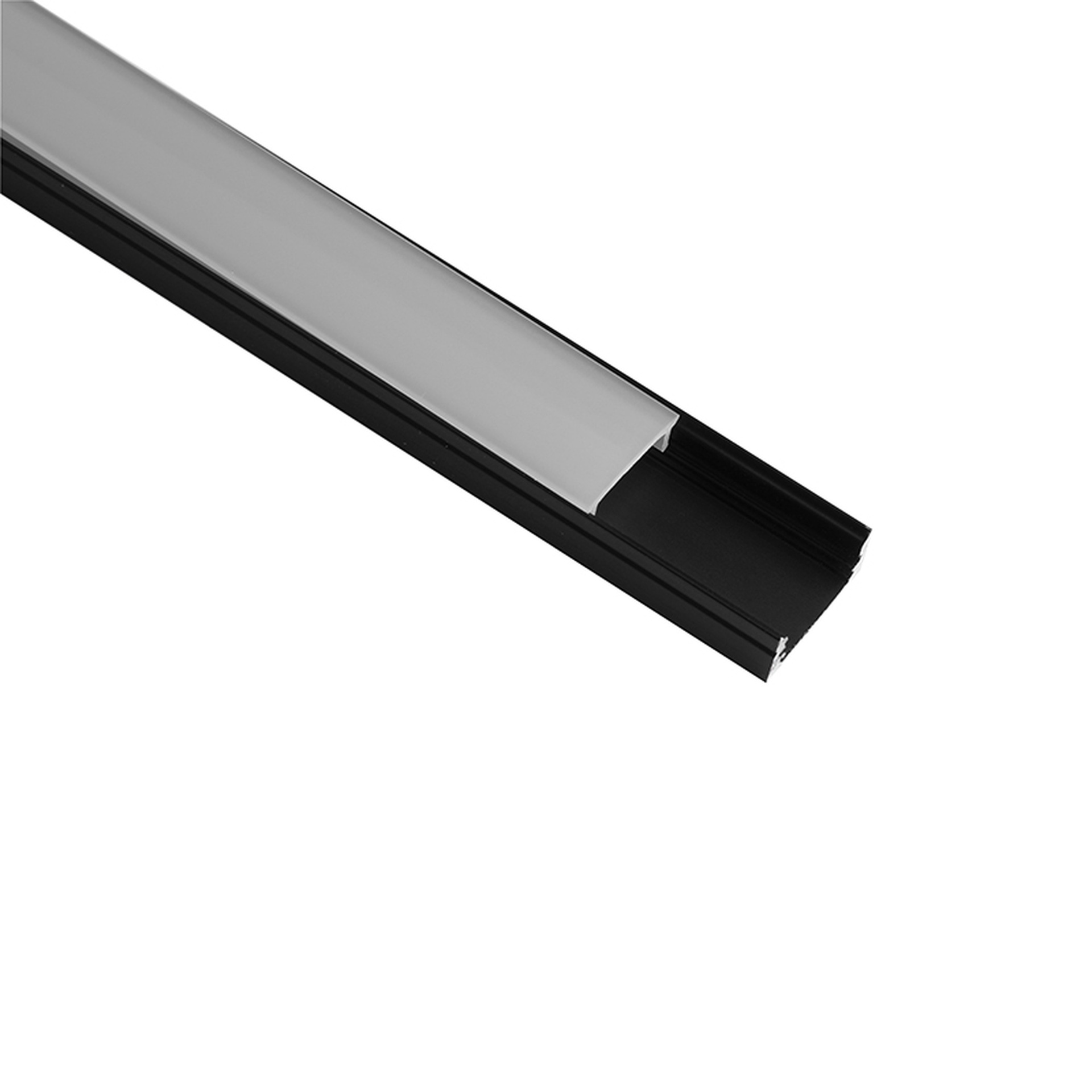 PROFILO ALLUMINIO NERO 2000*17.1*8.5mm