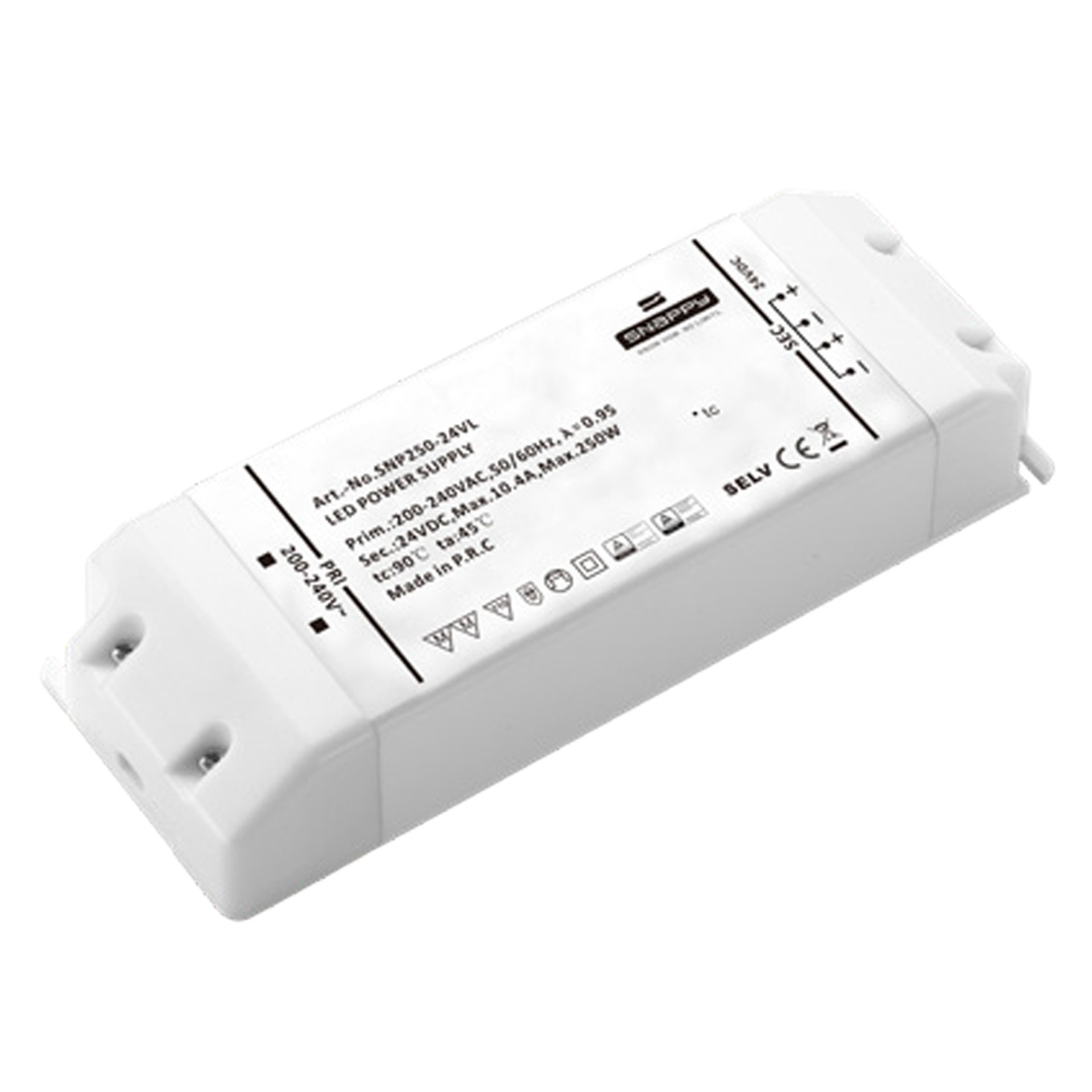 DRIVER TENSIONE COSTANTE IP20 24VDC  250W (SNP250-24VL)