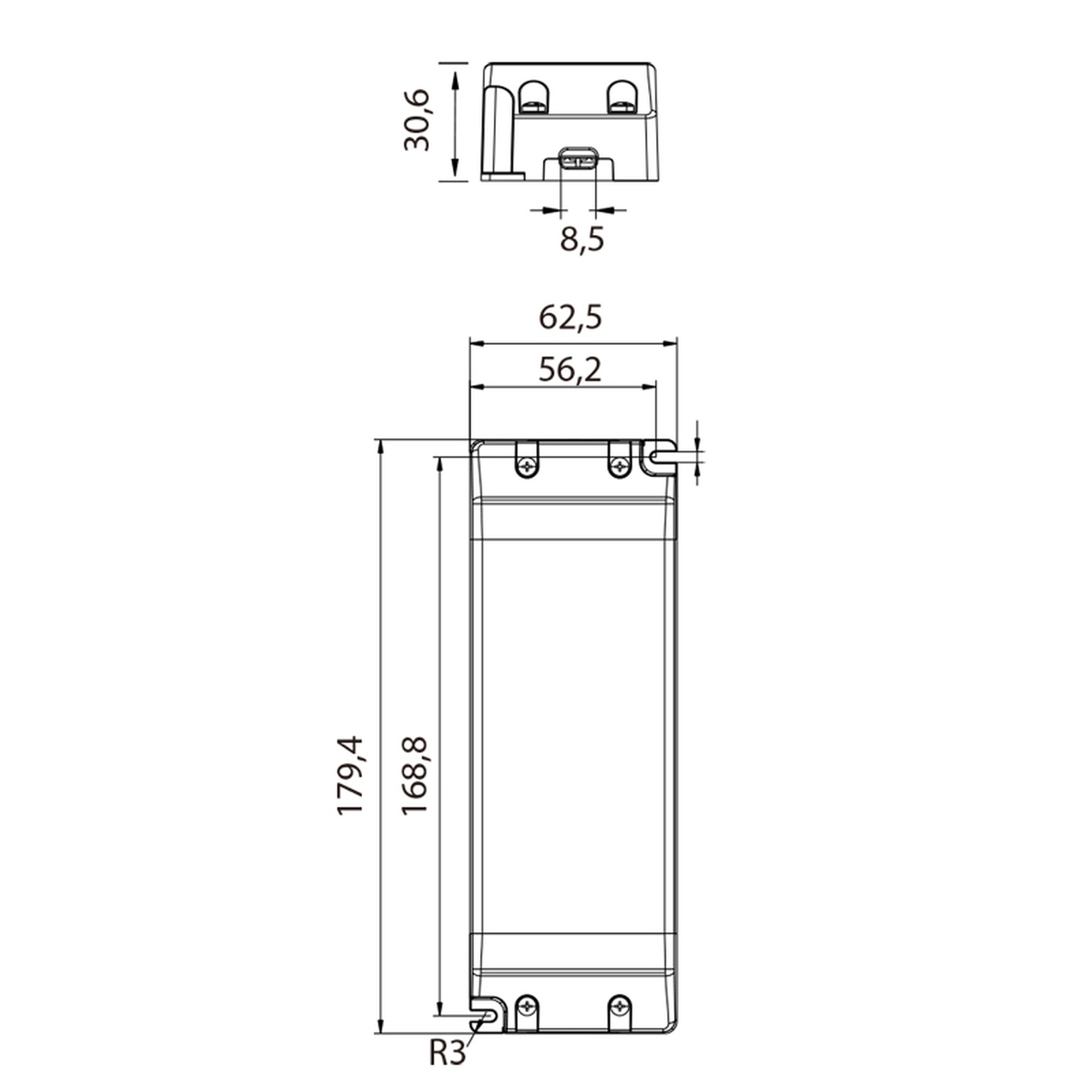 DRIVER CONSTANT TENSIONIP20 24VDC  150W (SS150-24VL) 