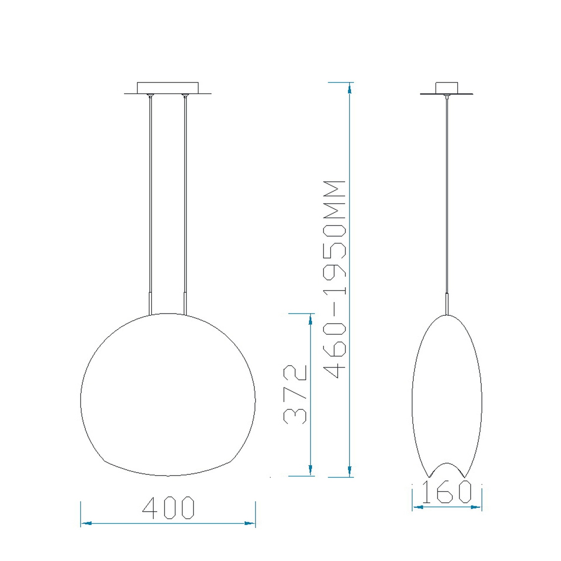 ***Des*** Lens * Luminaire 1 lumières Grand modèle