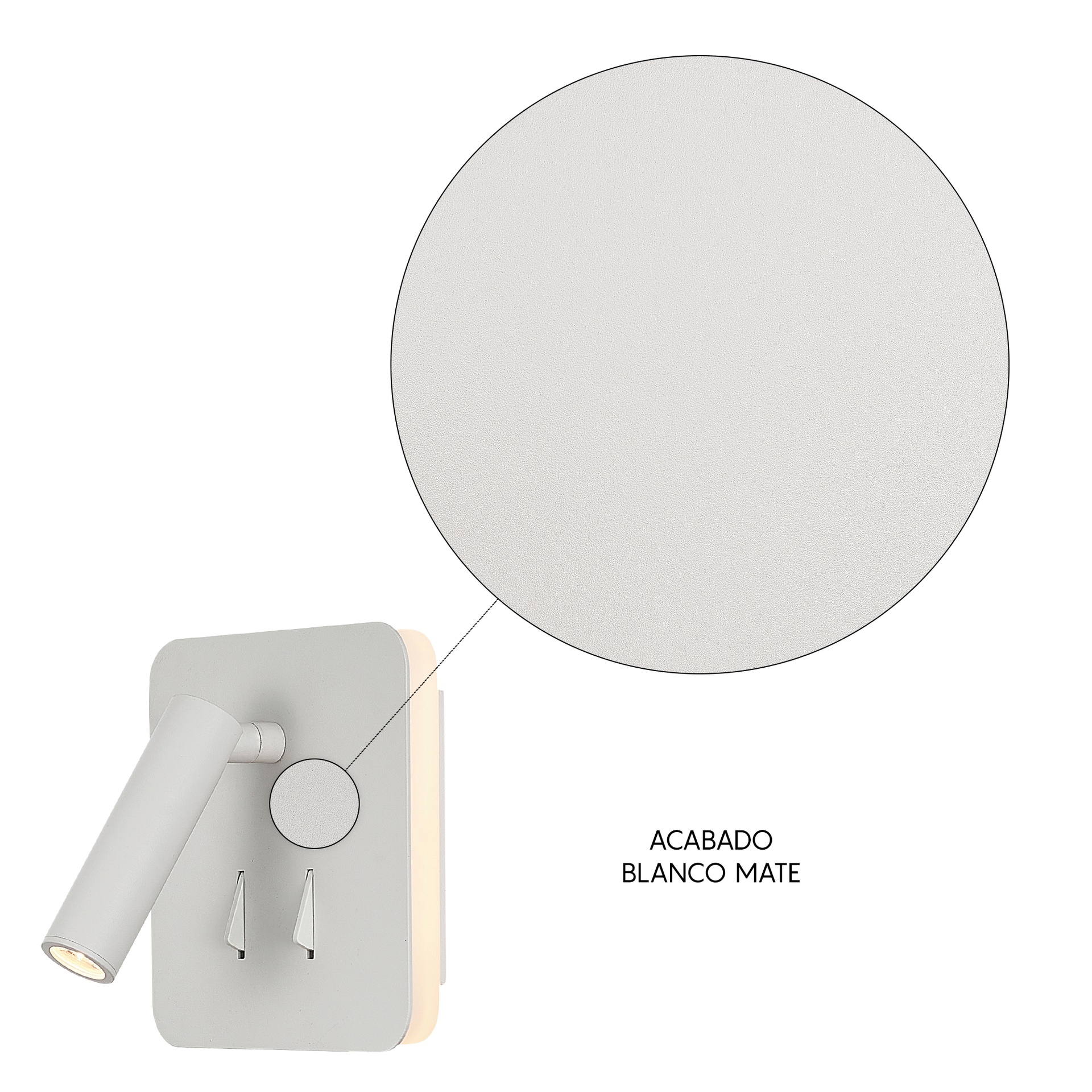 Cayman · Luminarias de pared · Blanco Mate