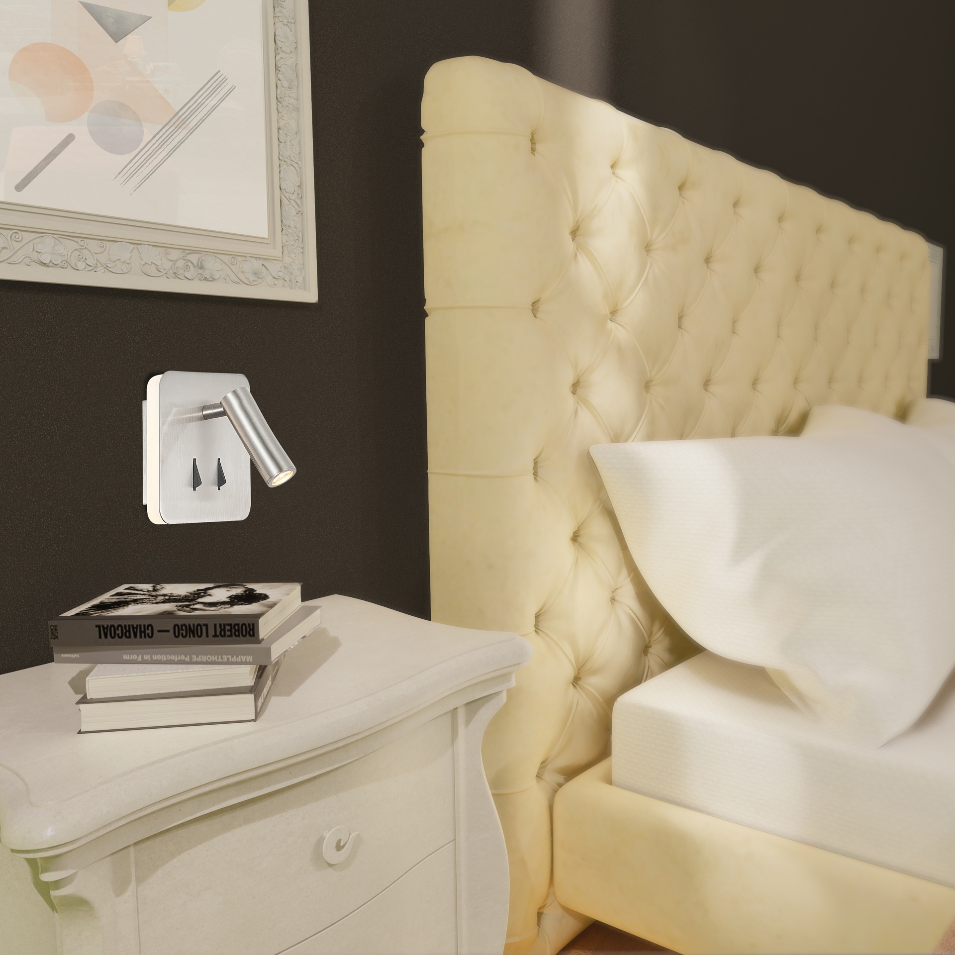 Cayman · Wall lights · Satin nickel