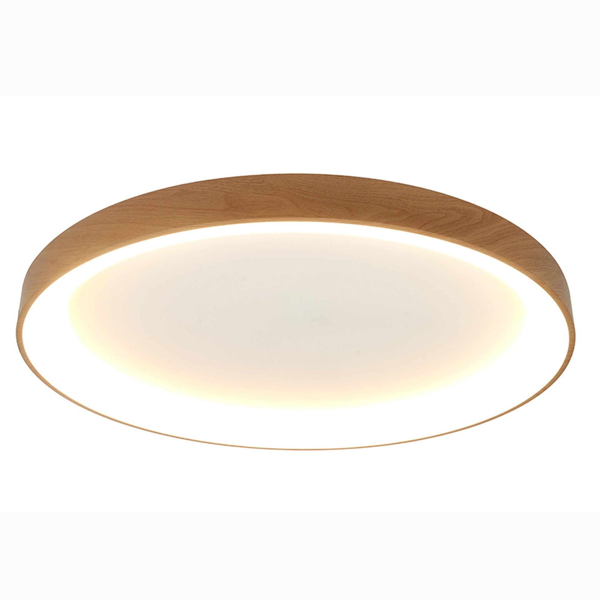 Niseko * Plafoniera rotonda Led 90 Cm - 3000K - Legno
