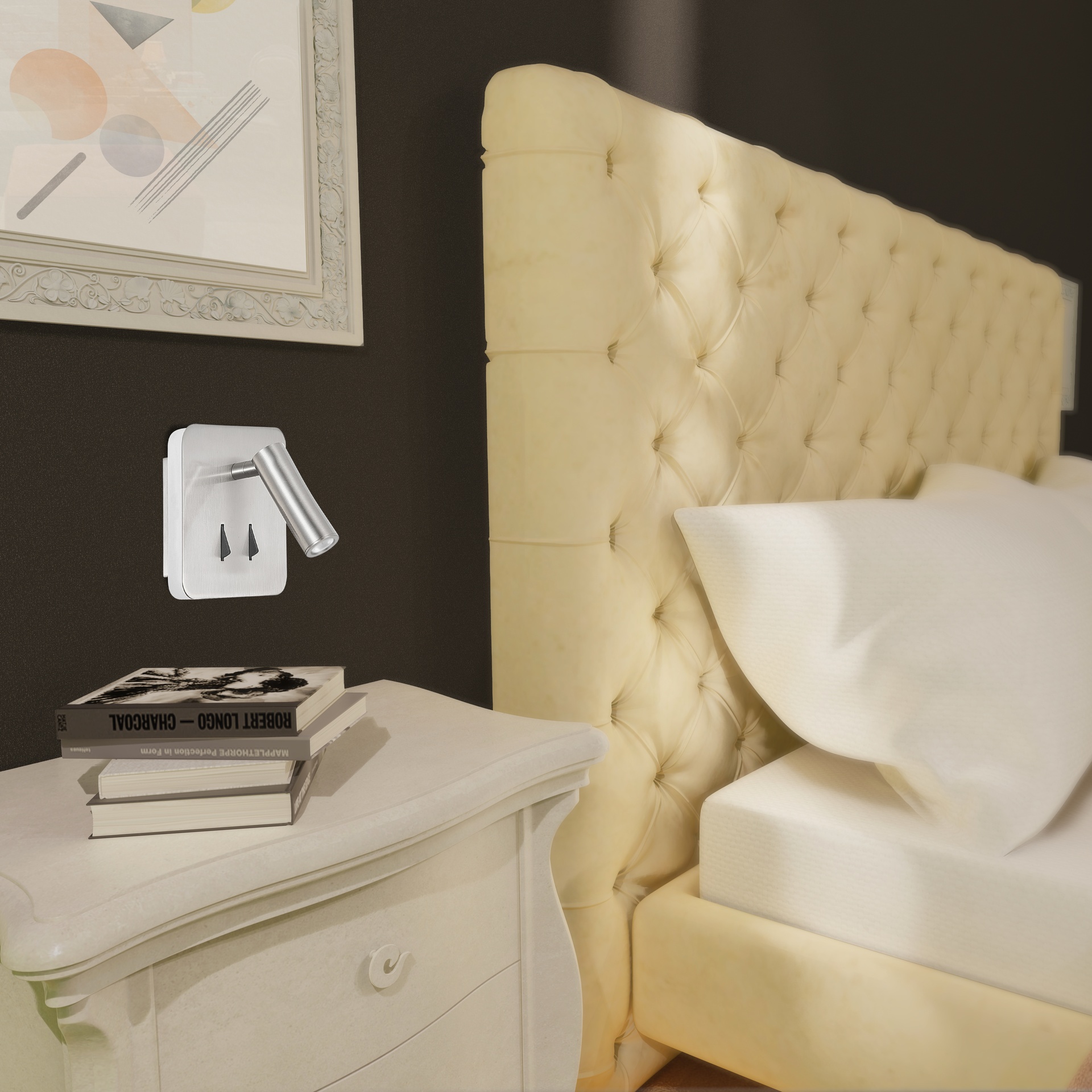 Cayman · Wall lights · Satin nickel