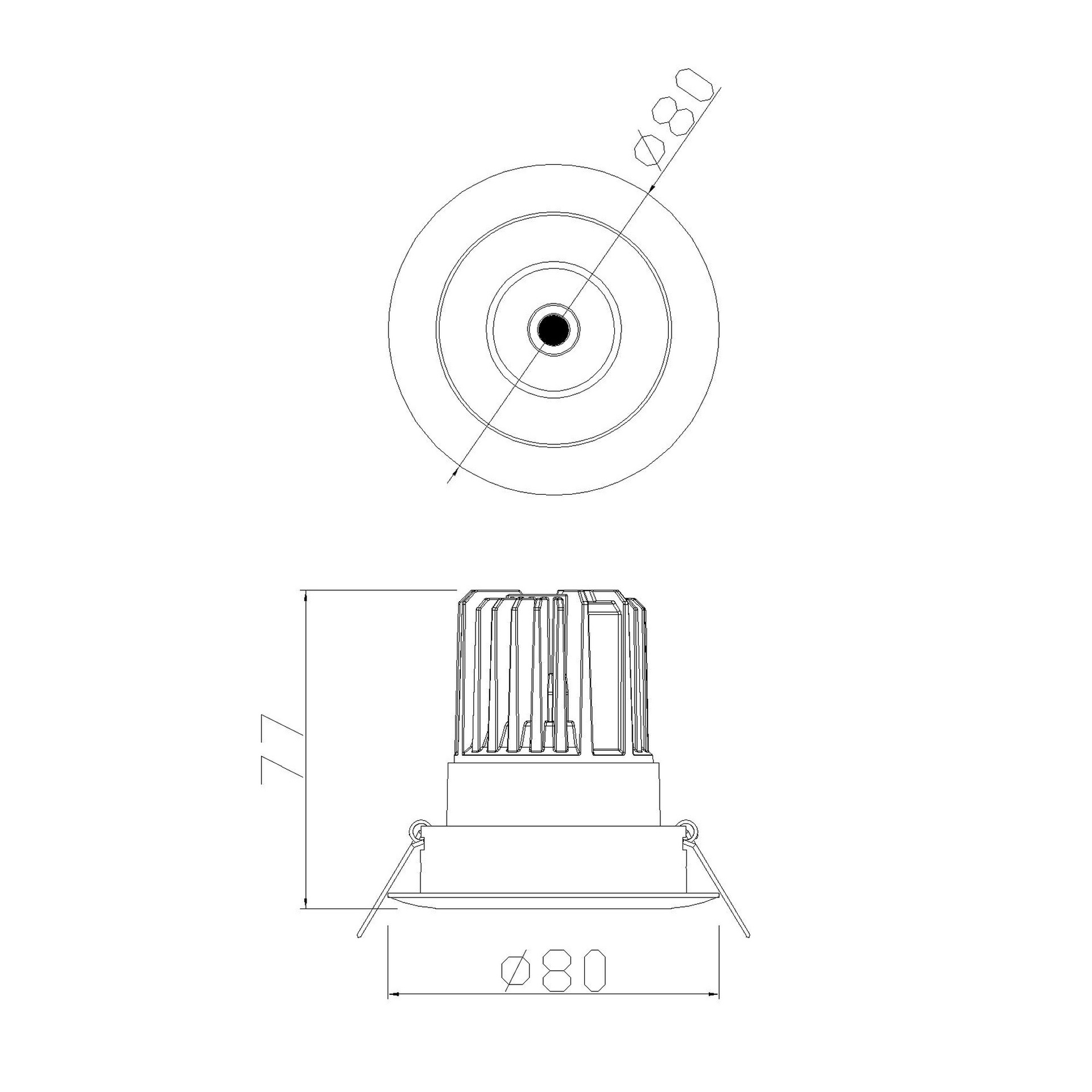 ***OFER/DES***  FORMENTERA * INCASSATO LED COB (Basculante) 7W - 4000K