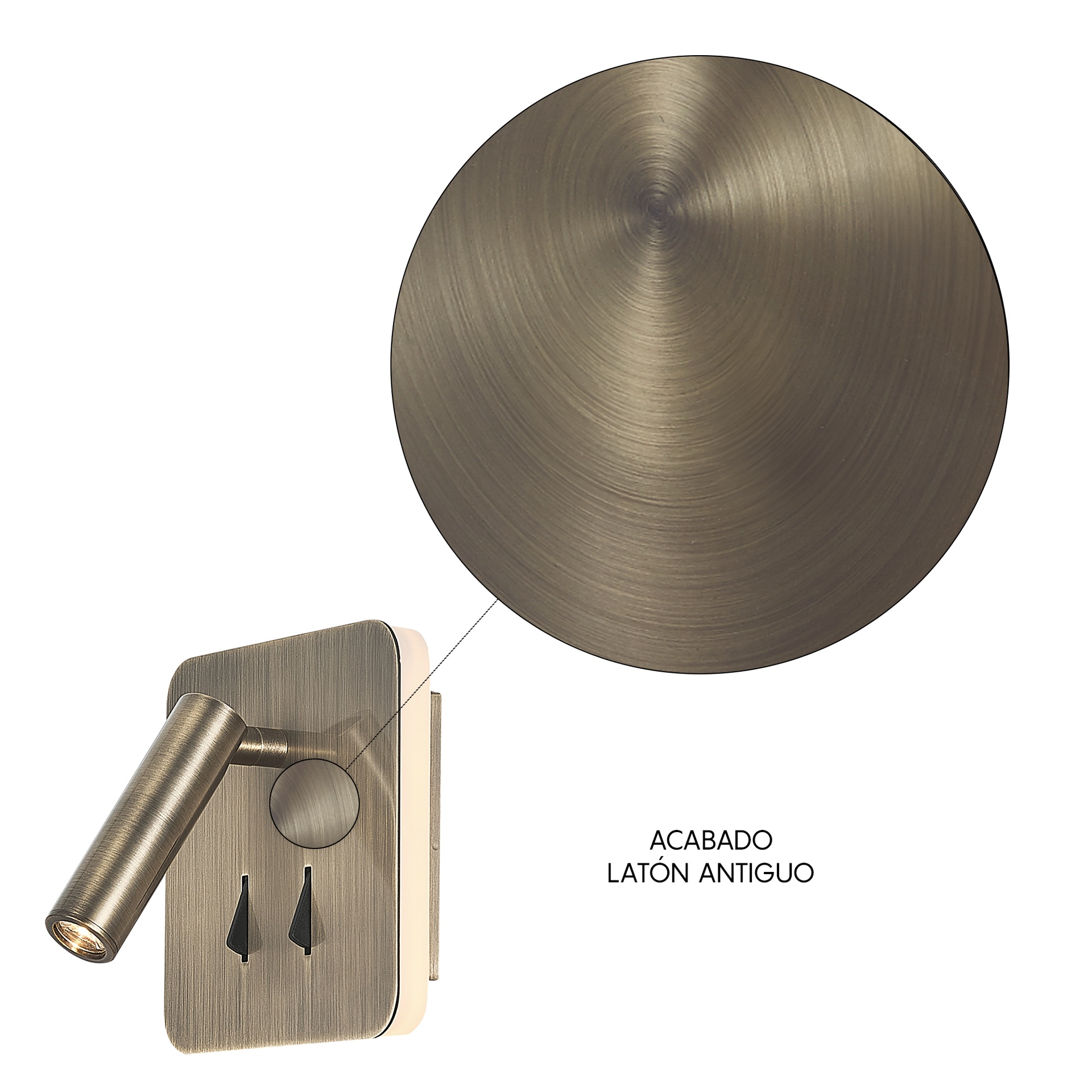 Cayman · Luminaires muraux · Laiton vieilli