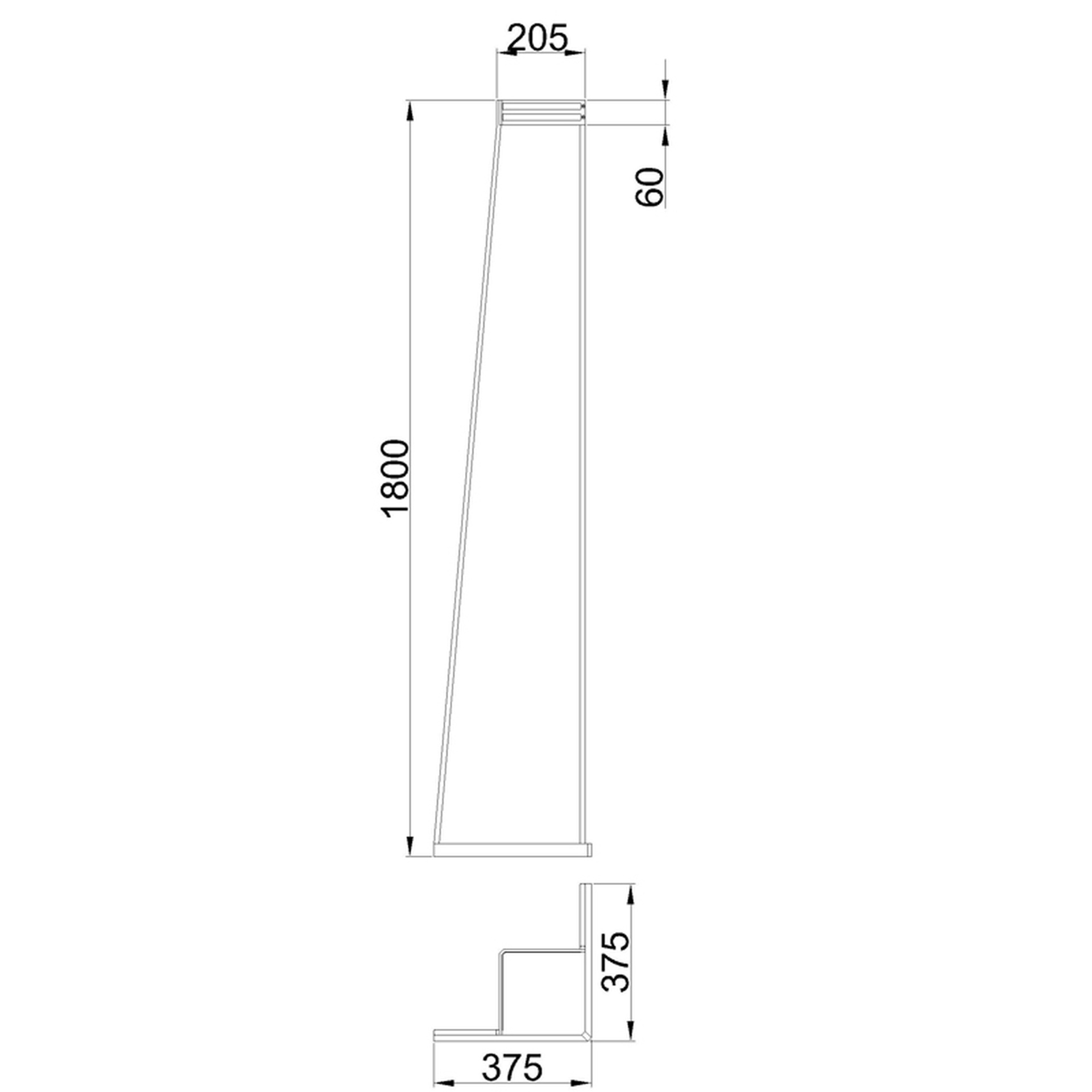 ***OFER/DES***  MINIMAL * LED FLOOR LAMP 40W 3000K DIMMABLE - SAVIA