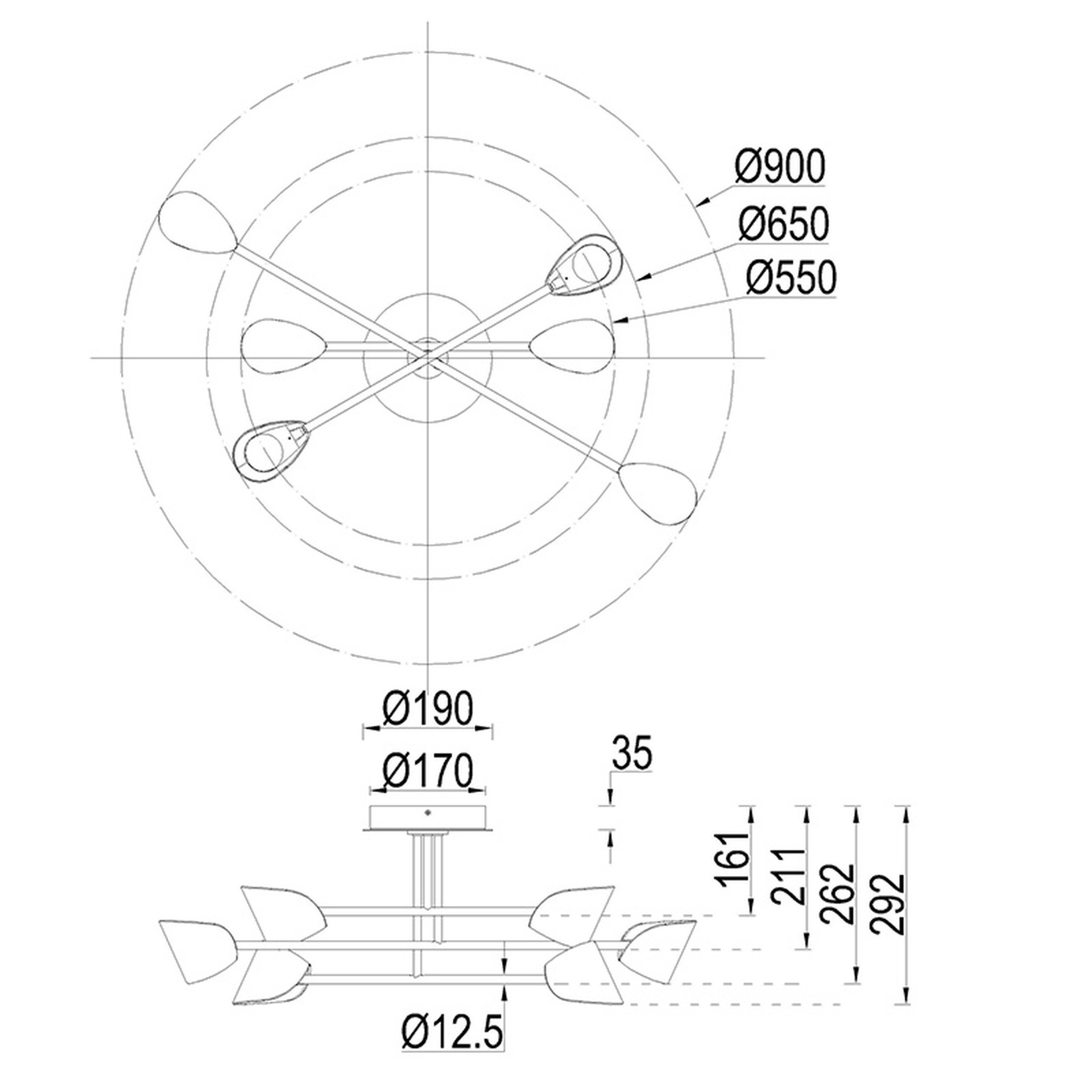 ***OFER/DES***  CAPUCCINA * SEMIPLAFONIERA LED MEDIA 40W