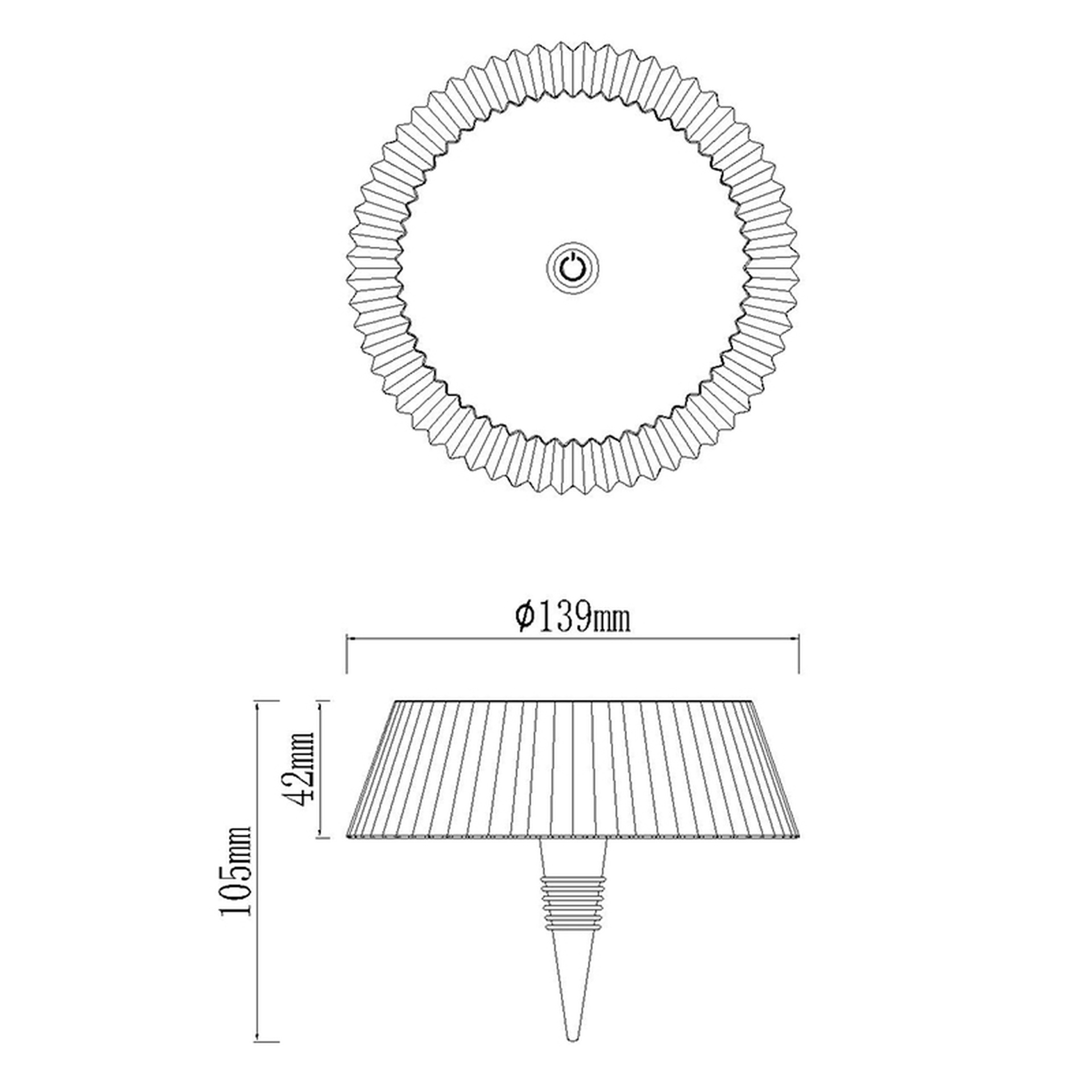 RELAX * TAPON BOTELLA LED BLANCO - RECARGABLE