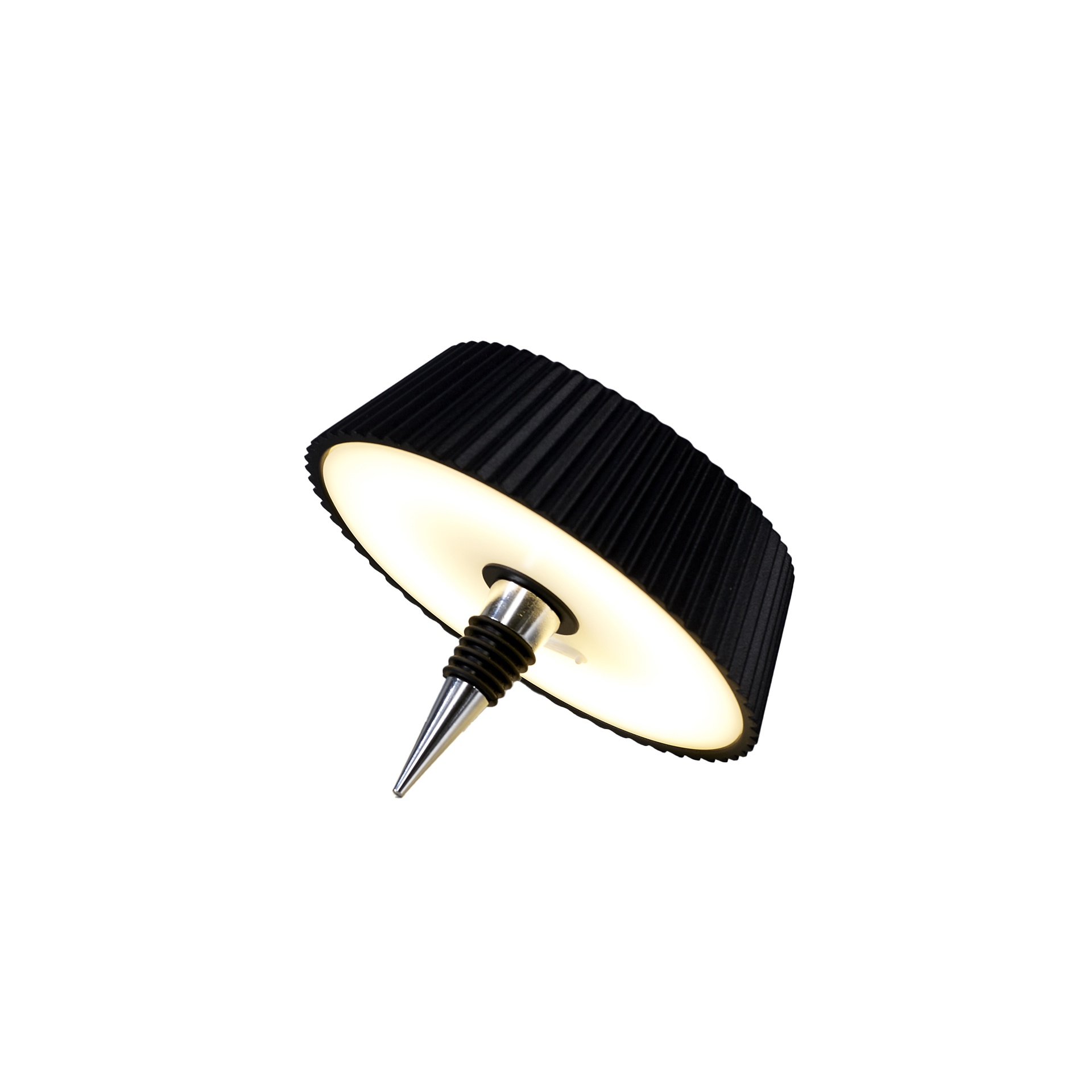 BOUCHON DE BOUTEILLE LED NOIR RELAX * - RECHARGEABLE