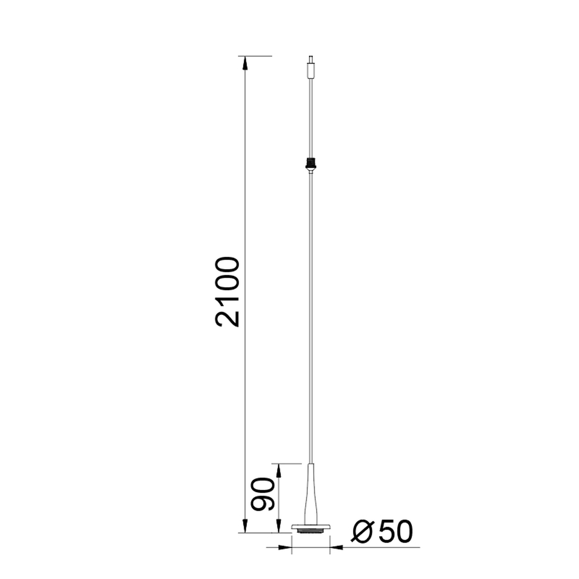 MODULAR LIGHT * SINGLE PEDNANT 1L LED WITHOUT BASE ORO