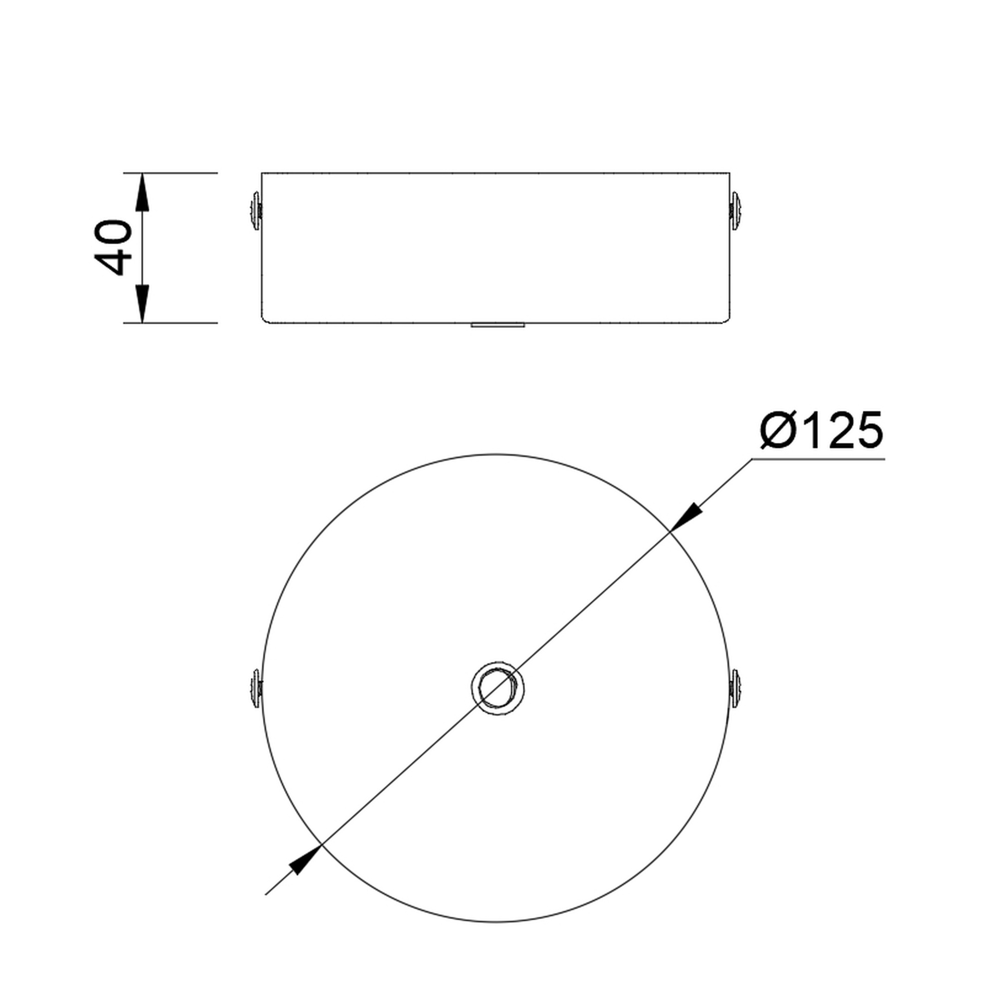 MODULAR LIGHT * SUPERFICIE DEL ROSSONE 1L - CROMO