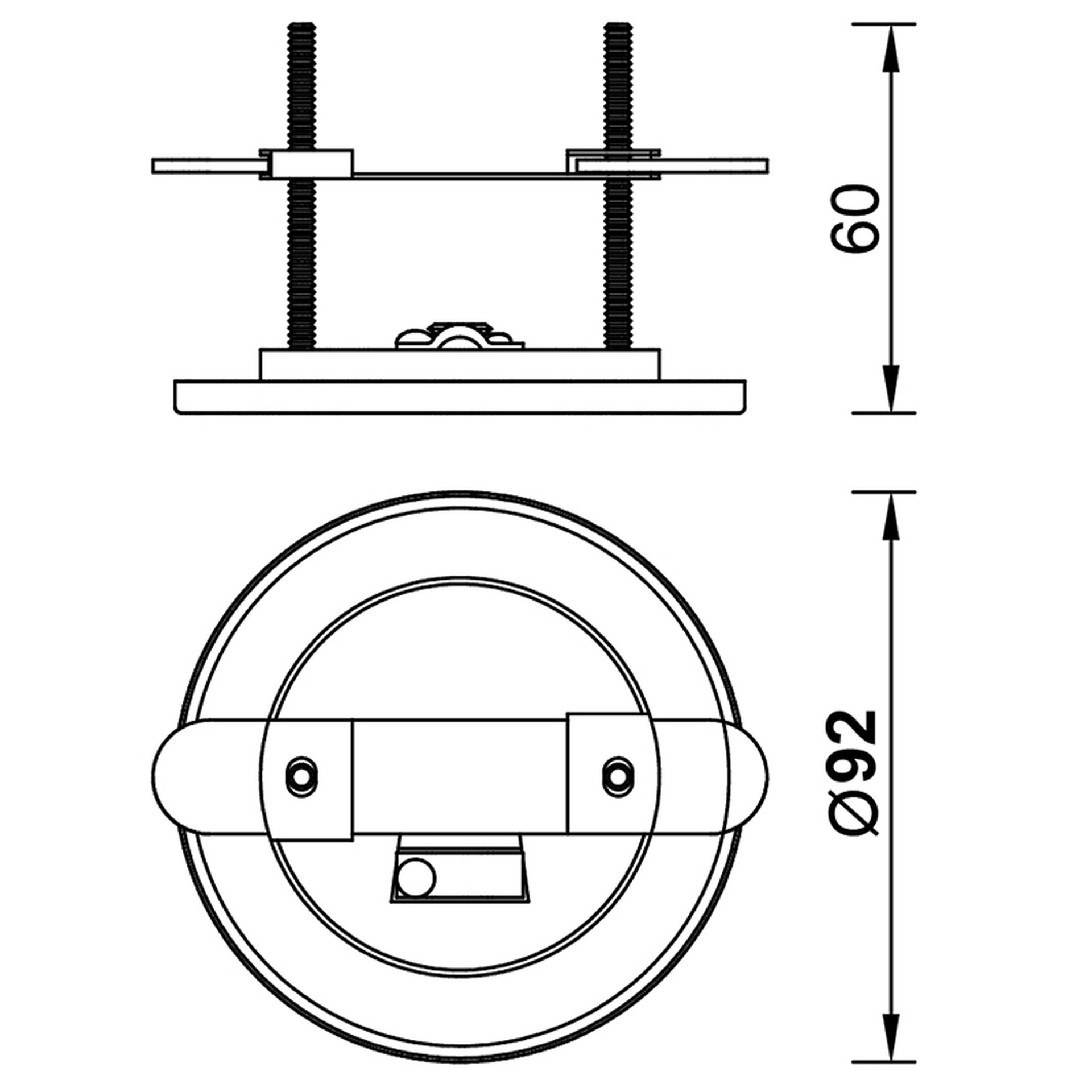 MODULAR LIGHT * PLATE BUILT-IN 1L - CHROME