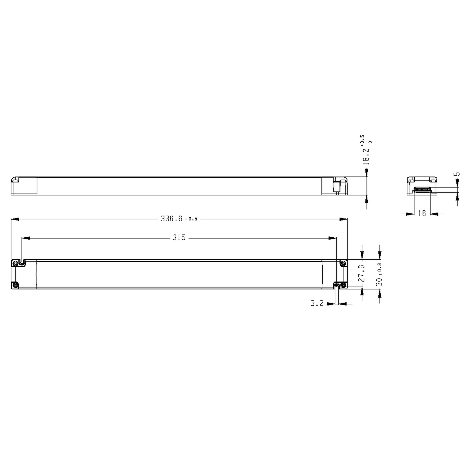 Modular Light * Driver 24V 100W DALI/Push-dim