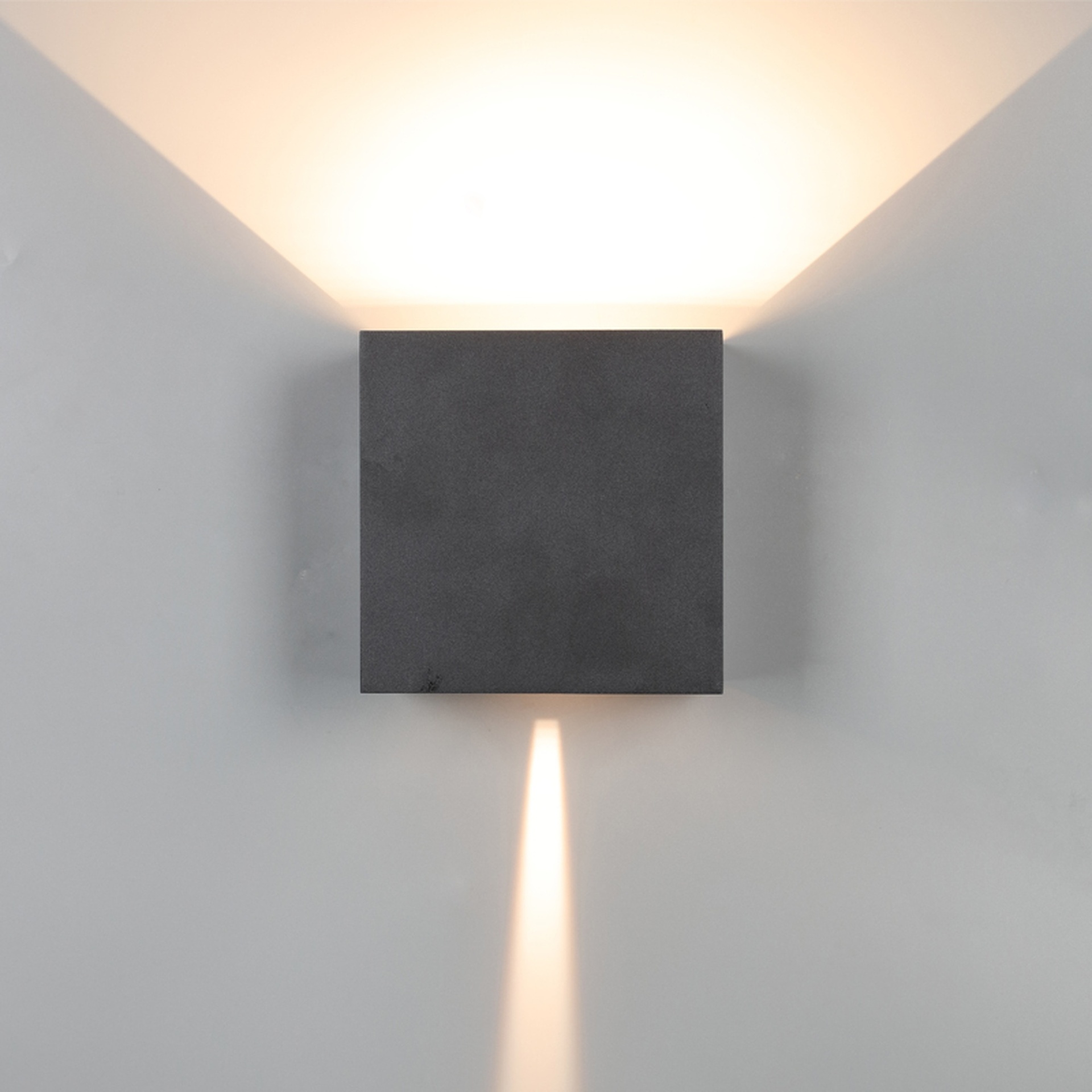 DAVOS XL* LED EXTERIOR WALL LAMP * 2*10W 3000K SANDY BLACK