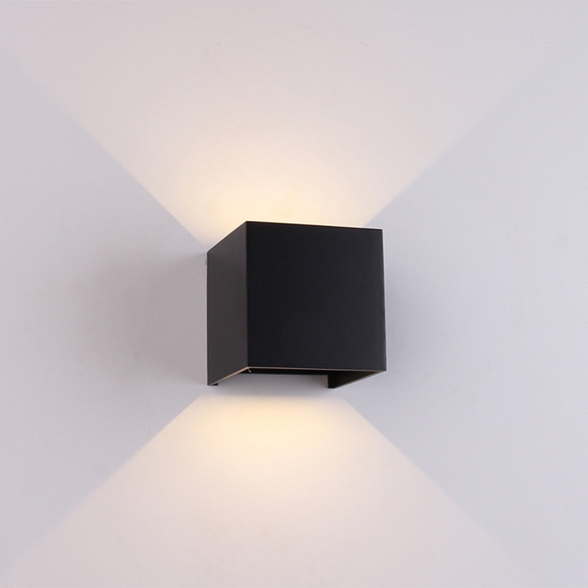 DAVOS * LED EXTERIOR WALL LAMP * 2*6W 4000K SANDY BLACK