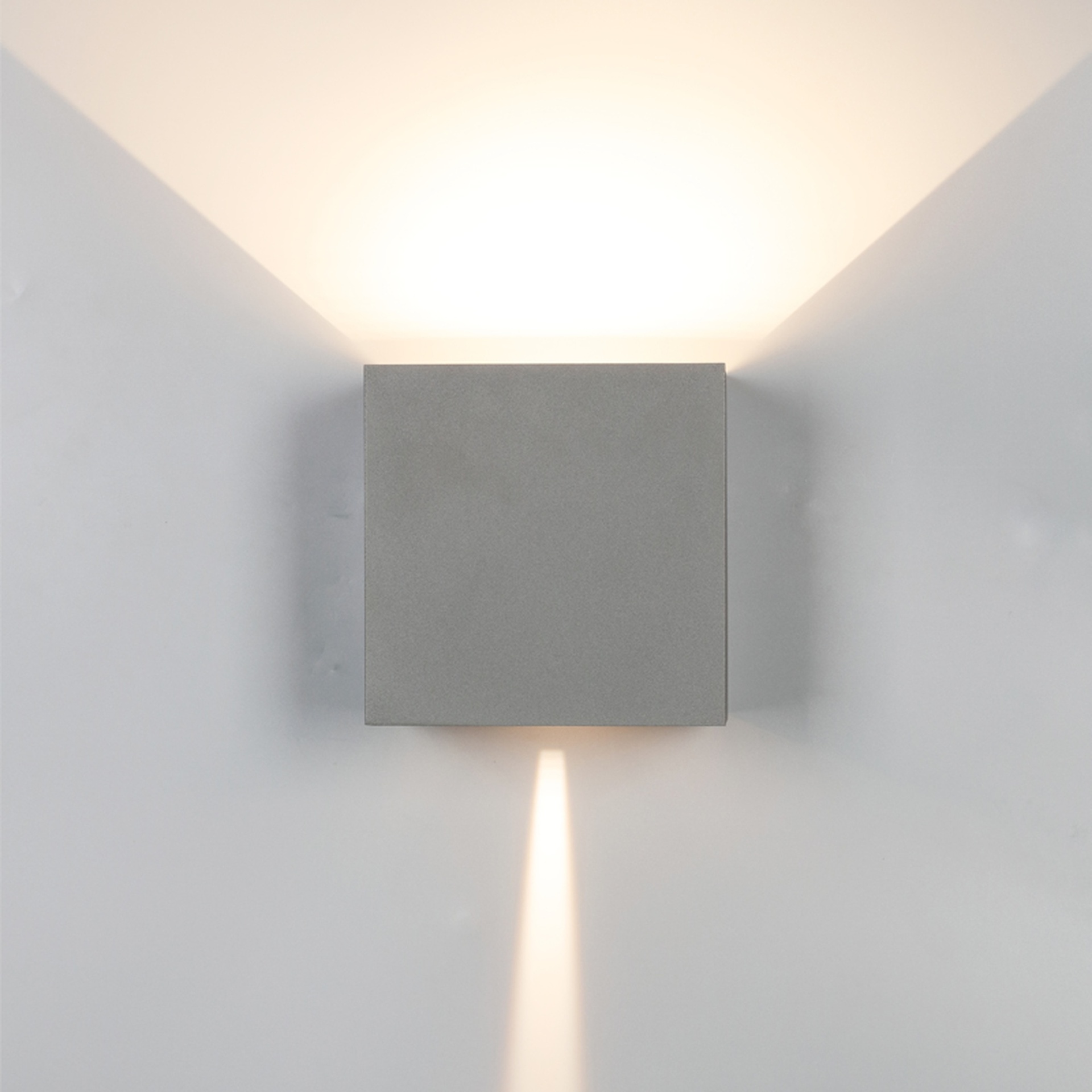 DAVOS * APPLIQUE ESTERNO LED* 2*10W 2700K DIMMERABILE GRIGIO SCURO