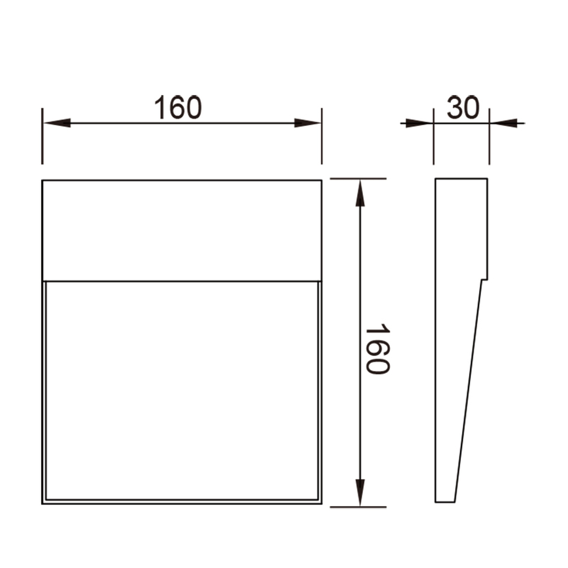 BAKER * STEP LIGHT  (SQUARE)  6W 3000K CORTEN