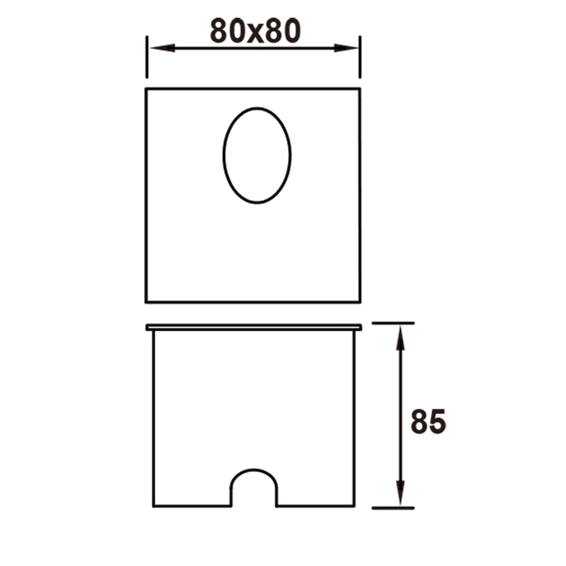 ASPEN * STEP LIGHT  (SQUARE)  3W 3000K DARK GREY