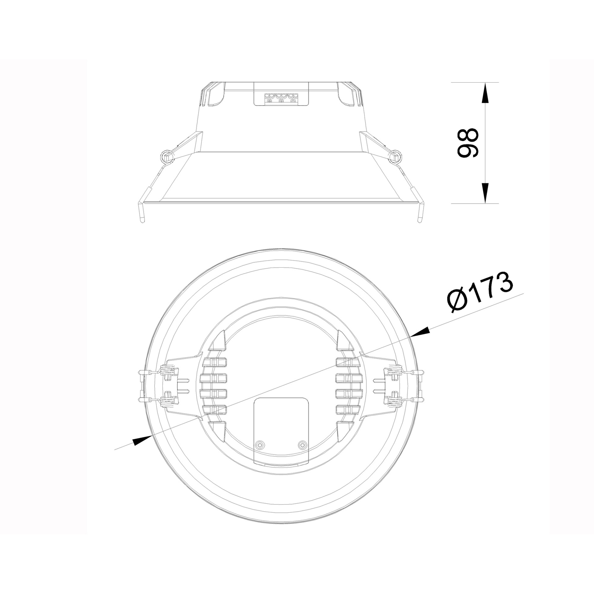Medano * Downlight Led Round - Comfort  12W - 3000K