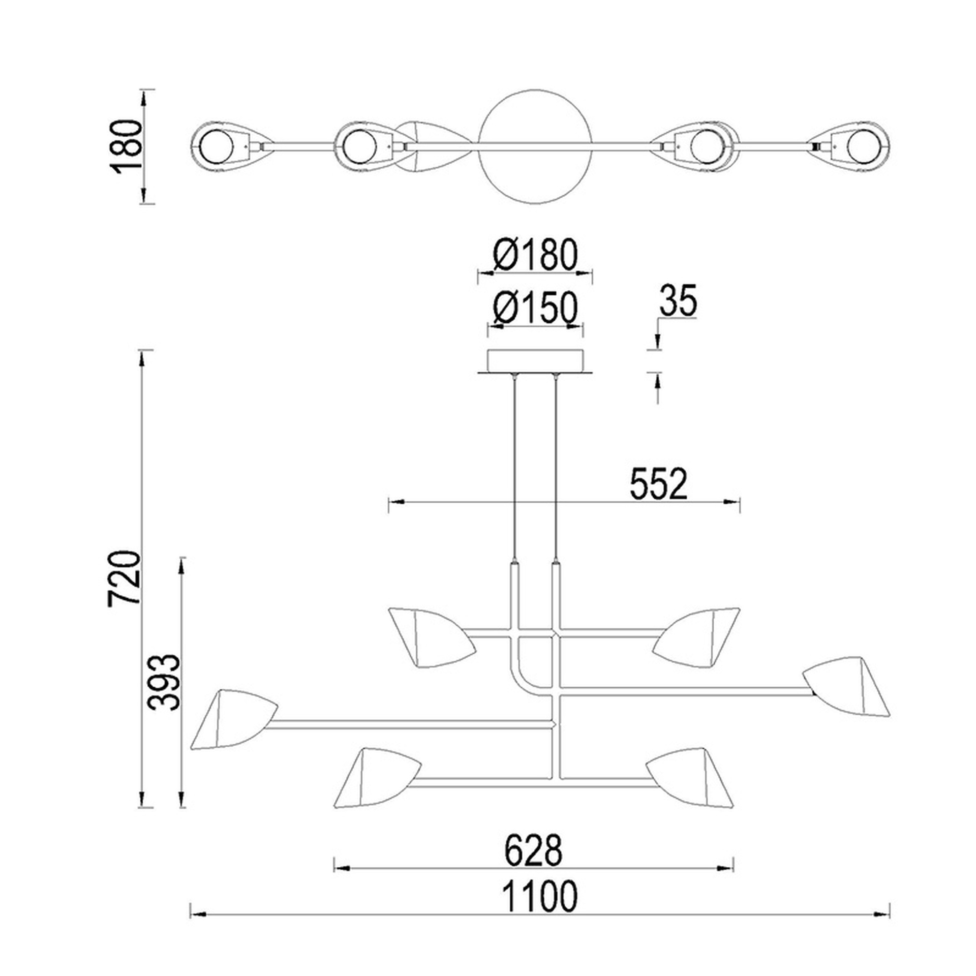 ***OFER/DES*** CAPUCCINA * LED LINEL PENDANT 40W