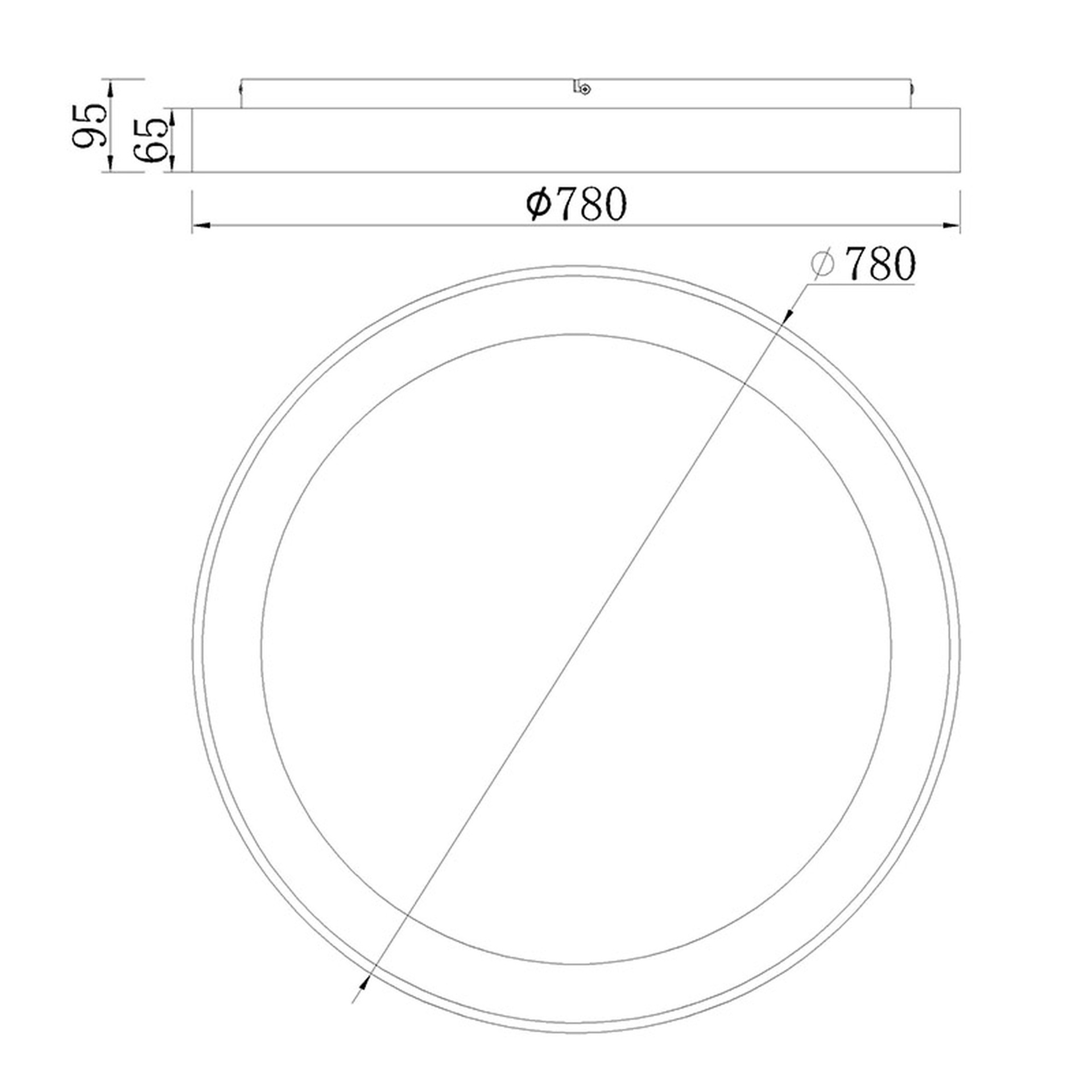 ***OFER/DES*** NISEKO * PLAFÓN REDONDO LED 78 CM - 3000K - ORO