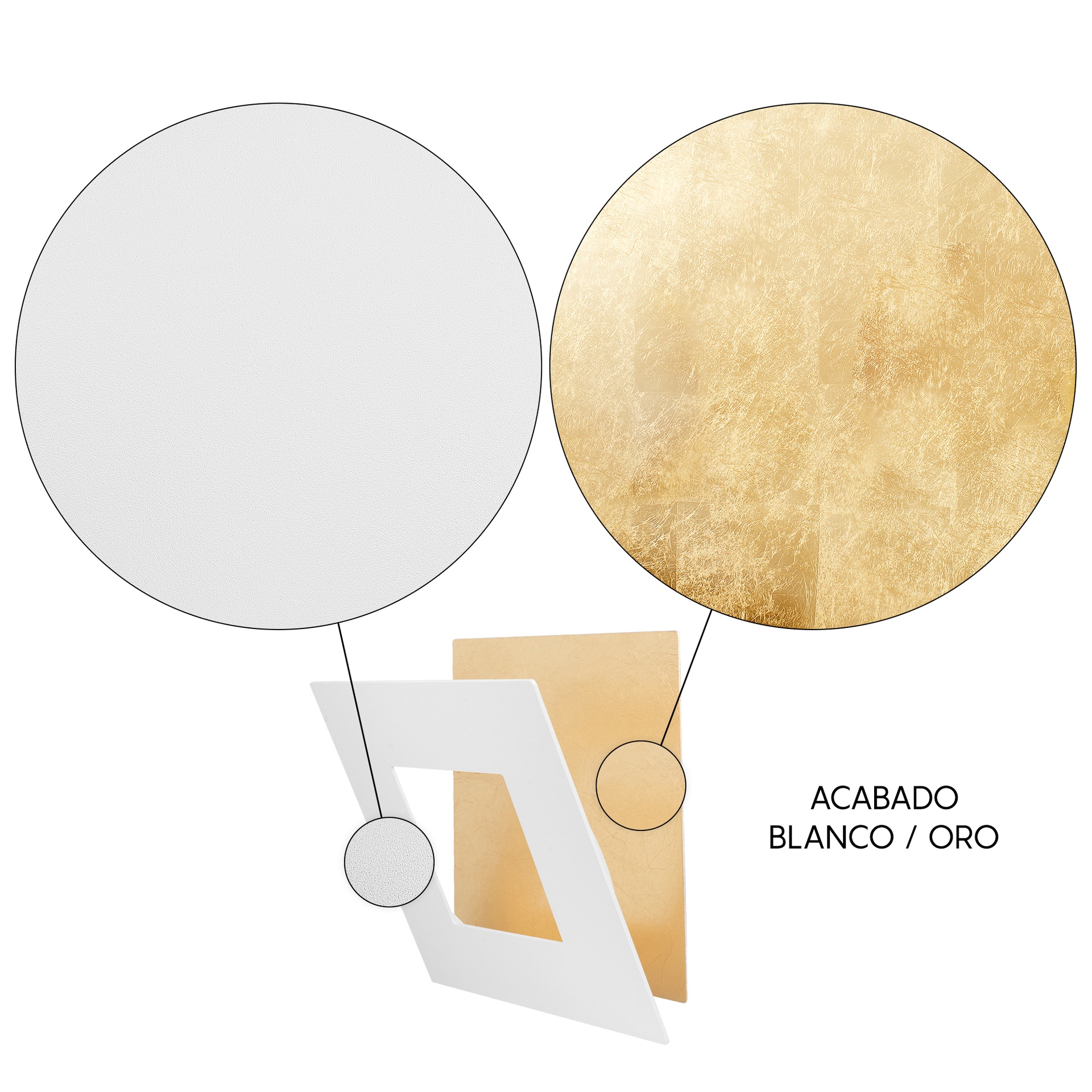 Dalia · Luminarias de pared · Blanco / Oro