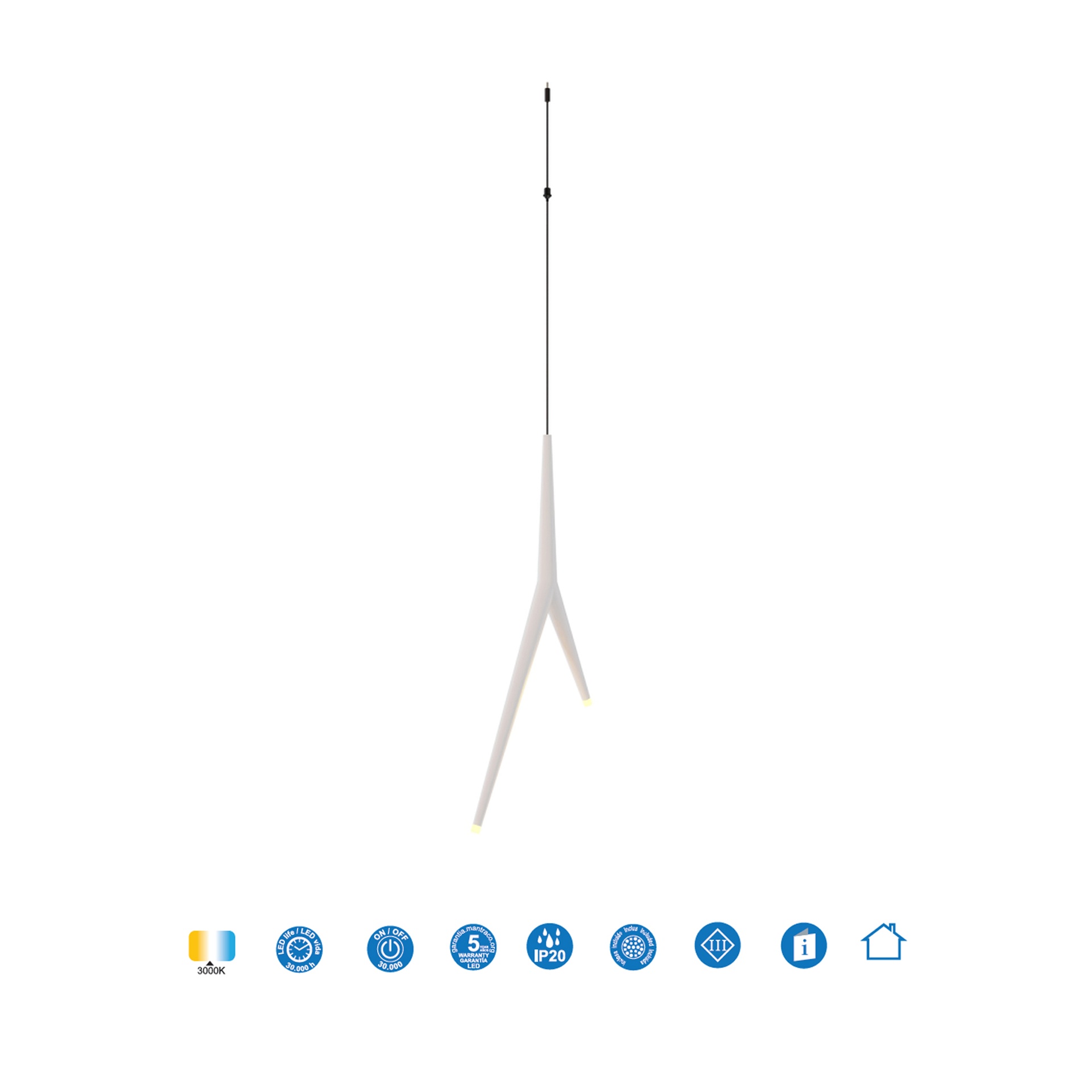 MODULAR LIGHT * PENDANT ARRECIFE ( 2 L ) WHITE