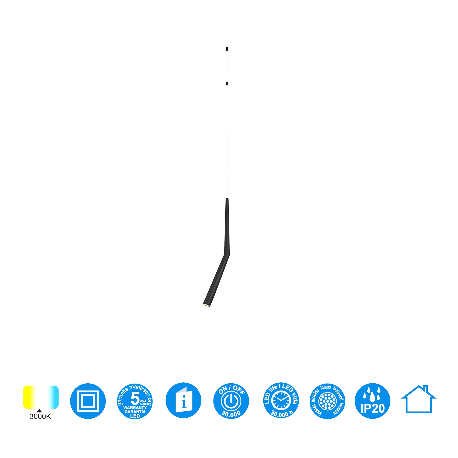 MODULAR LIGHT * PENDANT BOOMERANG BLACK